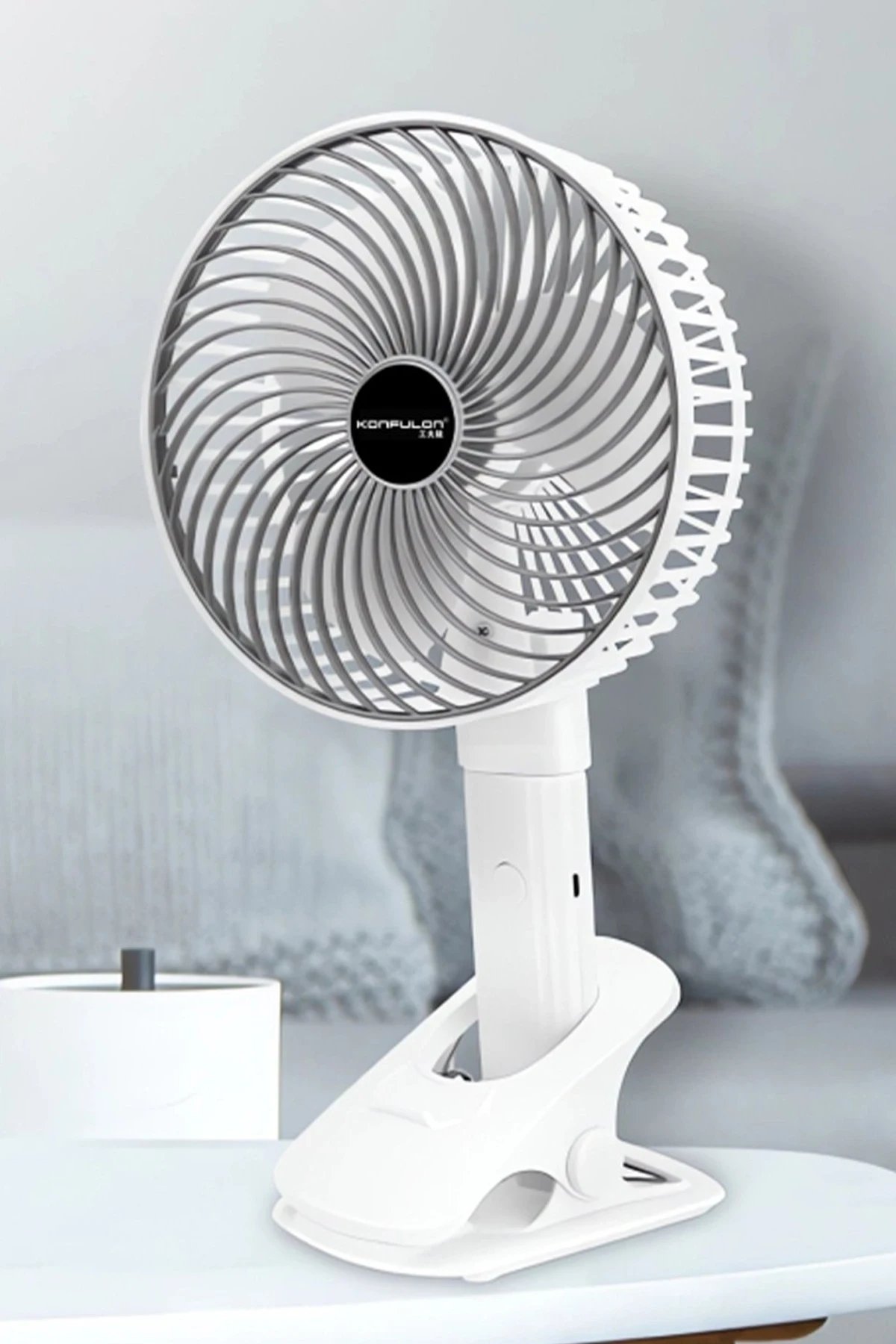 Konfulon FS19 Masaüstü Soğutma Fanı - Beyaz