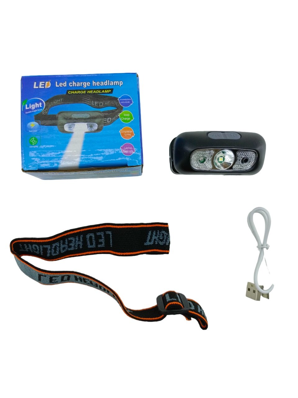 LED CHARGE HEADLAMP  USB ŞARJLI  KAFA LAMBASI FENER  OYNAR BAŞLI