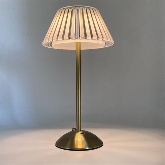 Masa Üstü Taşınabilir USB Şarjlı Dokunmatik Eskitme Aydınlatıcı Aplik Led Kristal Abajur