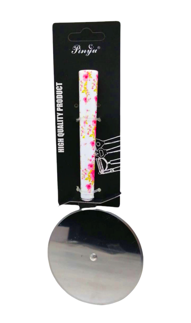 METAL BÜYÜK BAŞLI PİZZA HAMUR RULETİ PORSELEN SAPLI