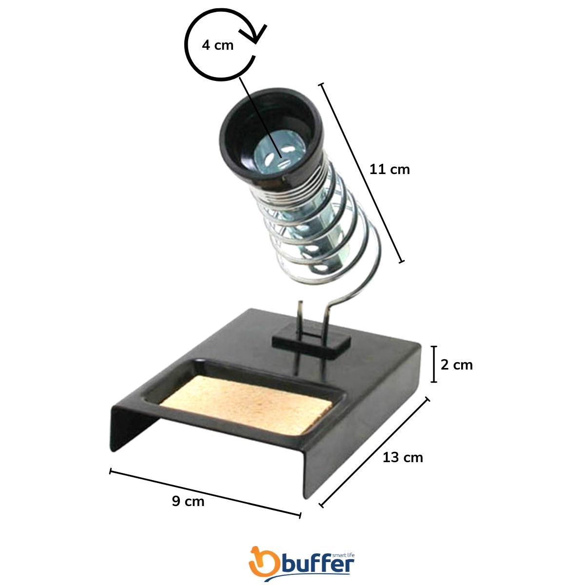 Metal Temizleme Keçeli Süngerli Lehim Altlığı Kalem Havya Sehpası Standı