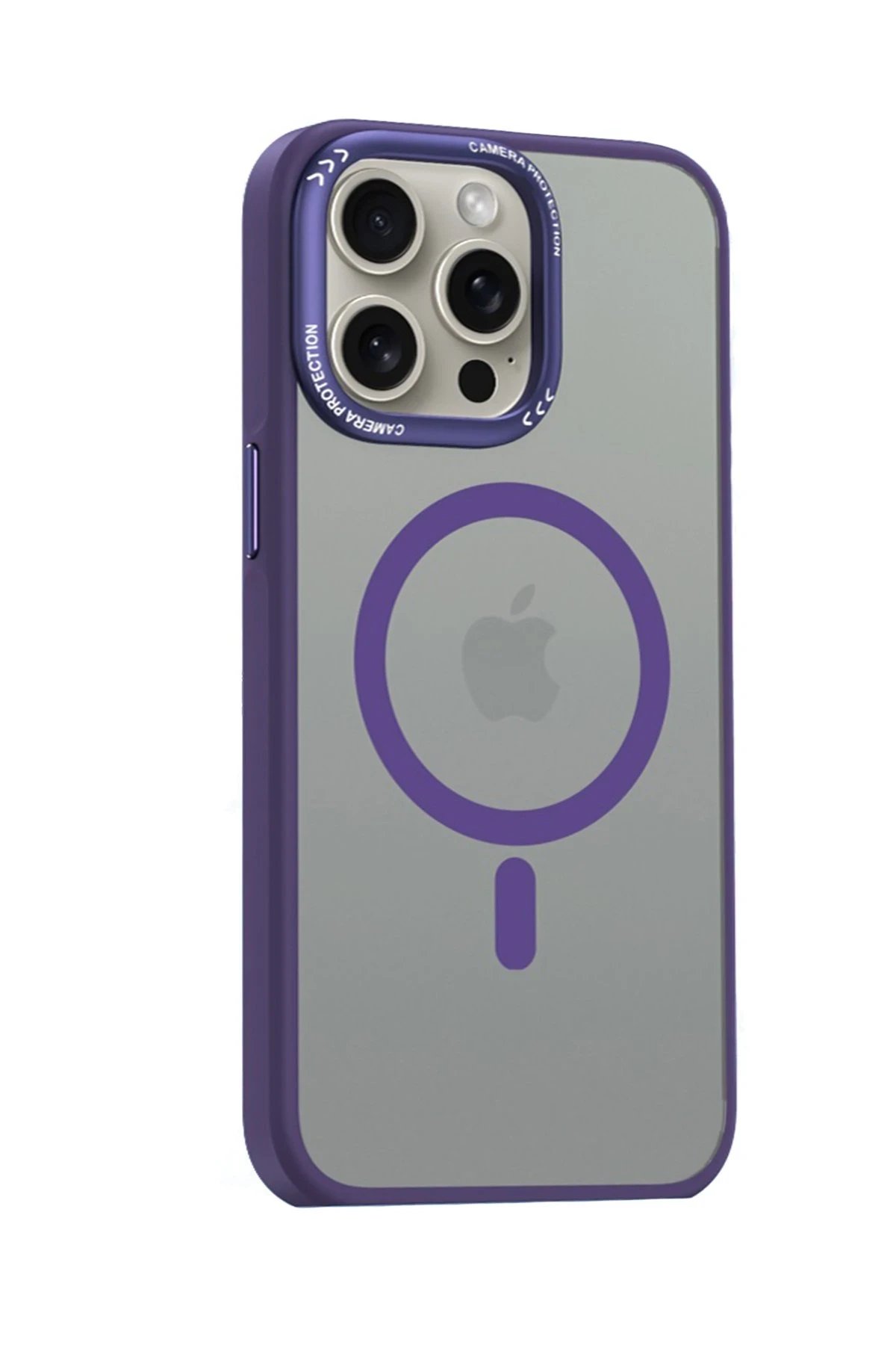 Movenchy iPhone 15 Pro Kılıf Radyant Magsafe Kapak - Derin Mor