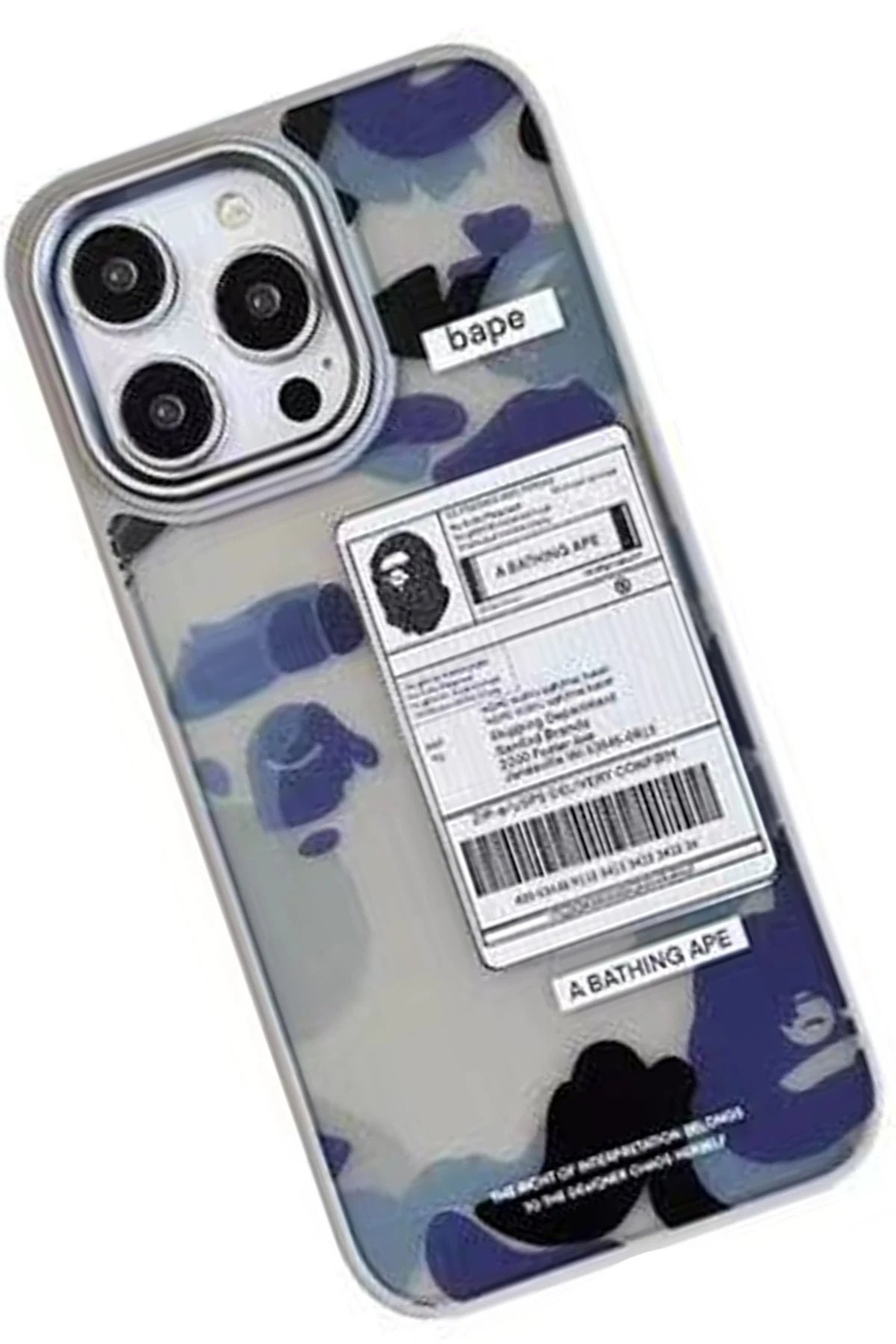 Movenchy iPhone 14 Pro Terra Desenli Kapak - Siyah - 3