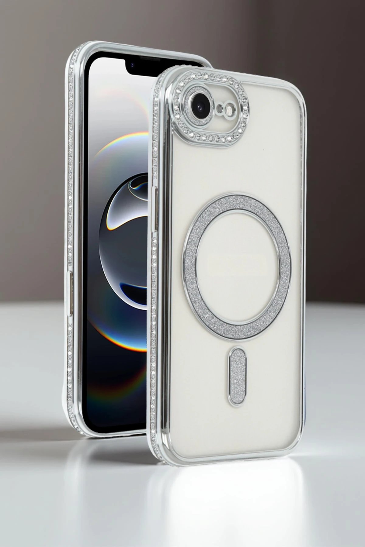 Newface Apple iPhone 16E Joke Simli Magneticsafe Kılıf - Derin Mor