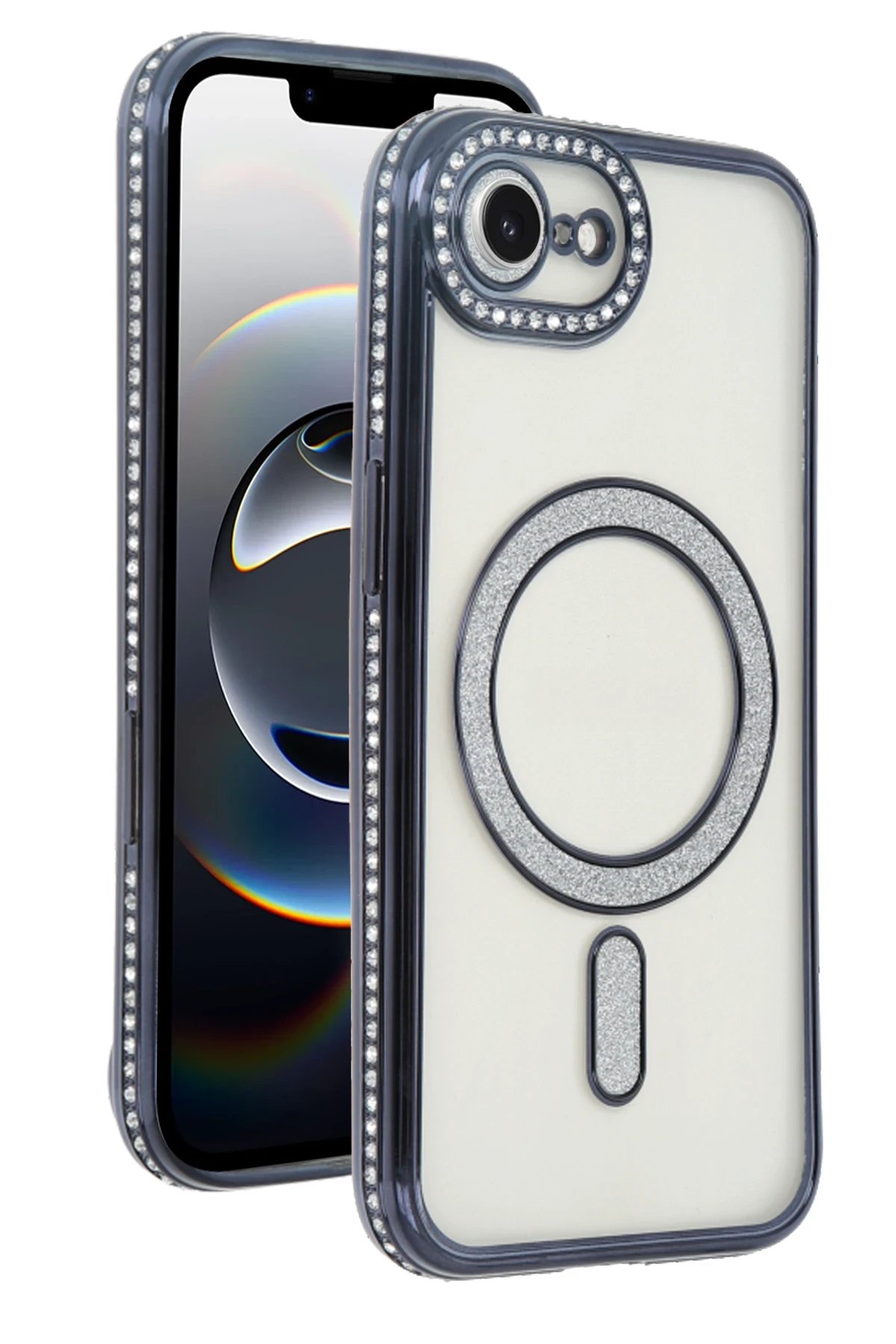 Newface Apple iPhone 16E Joke Simli Magneticsafe Kılıf - Siyah