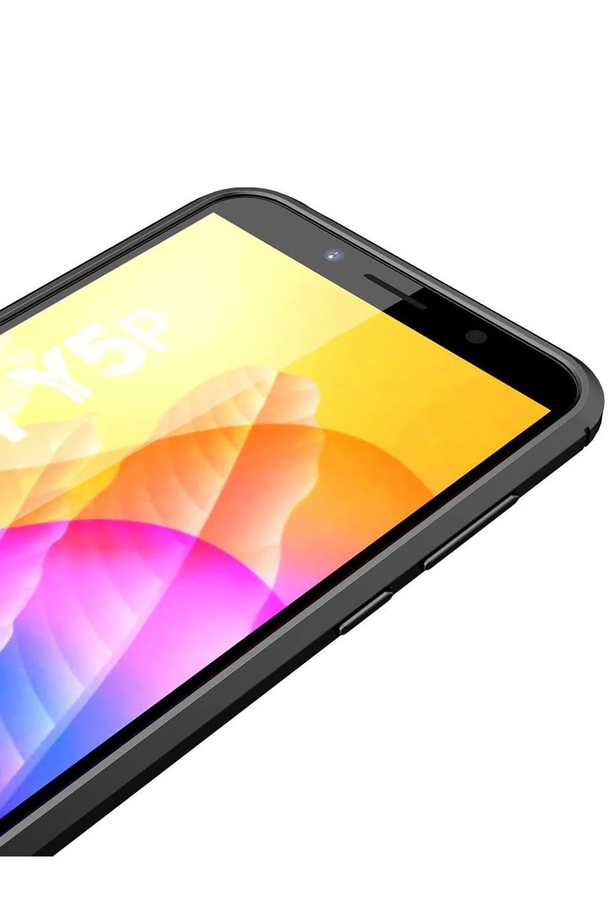 Newface Huawei Y5P Kılıf Auto Focus Kapak - Kırmızı