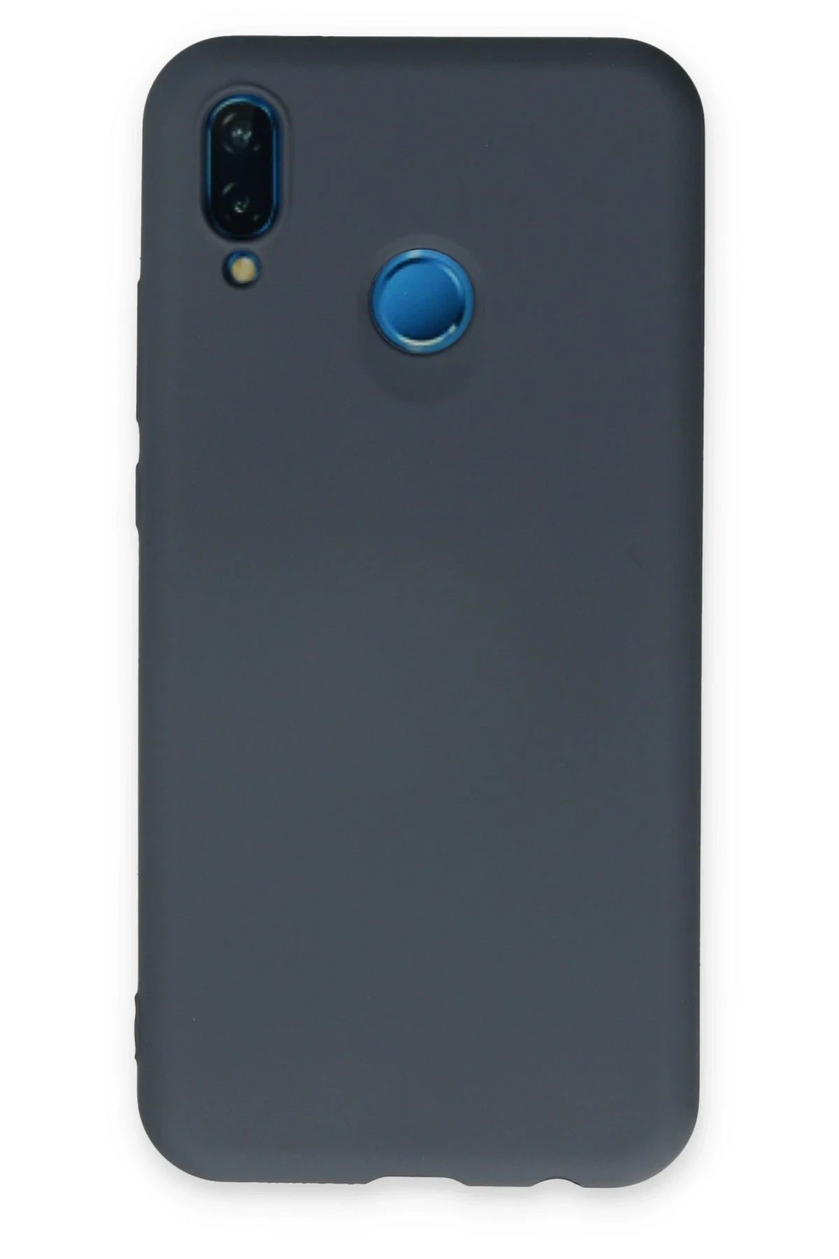 Newface Huawei P20 Lite Kılıf Nano içi Kadife Silikon - Gri