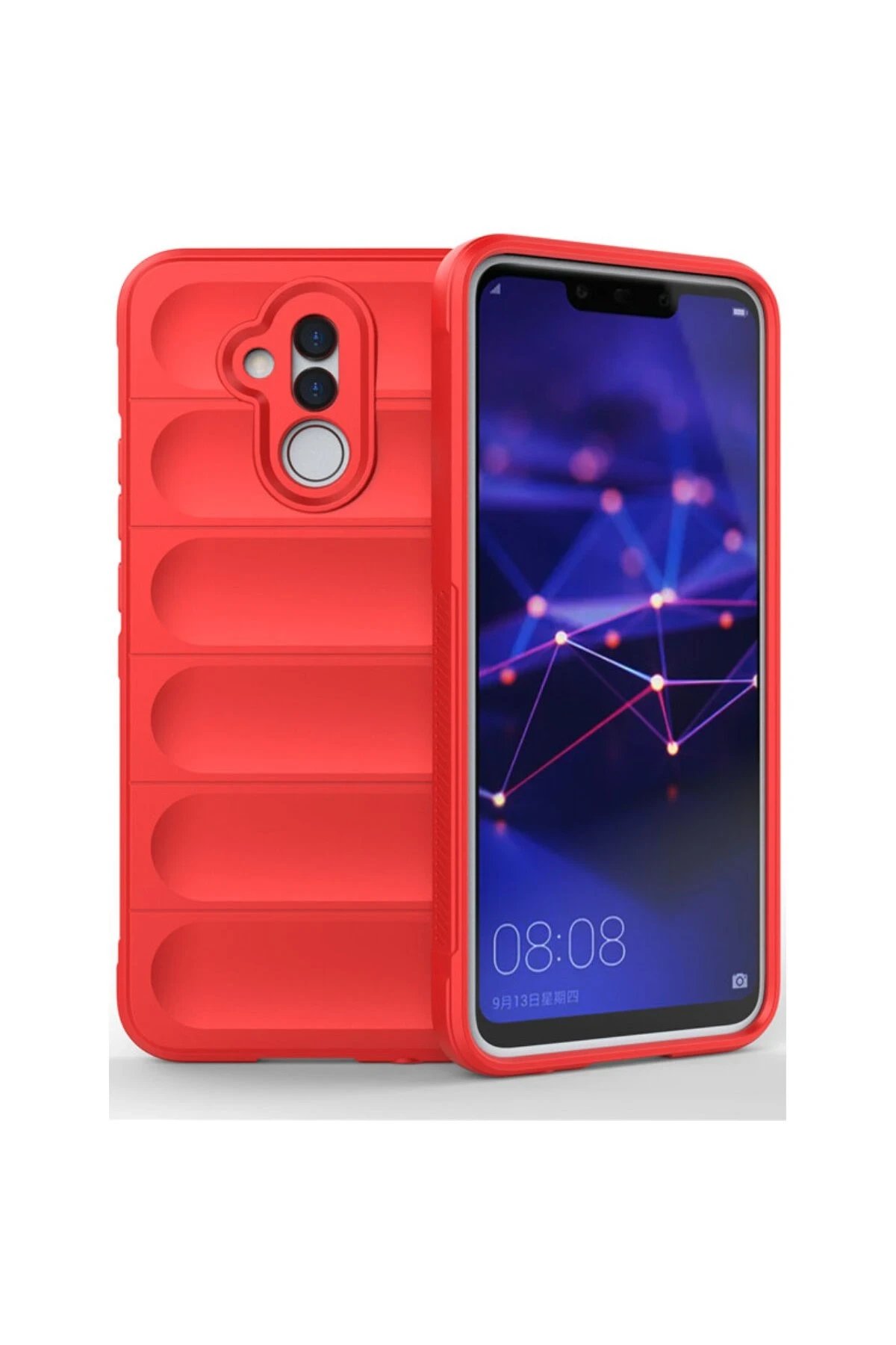 Newface Huawei Mate 20 Lite Kılıf Optimum Silikon - Kırmızı