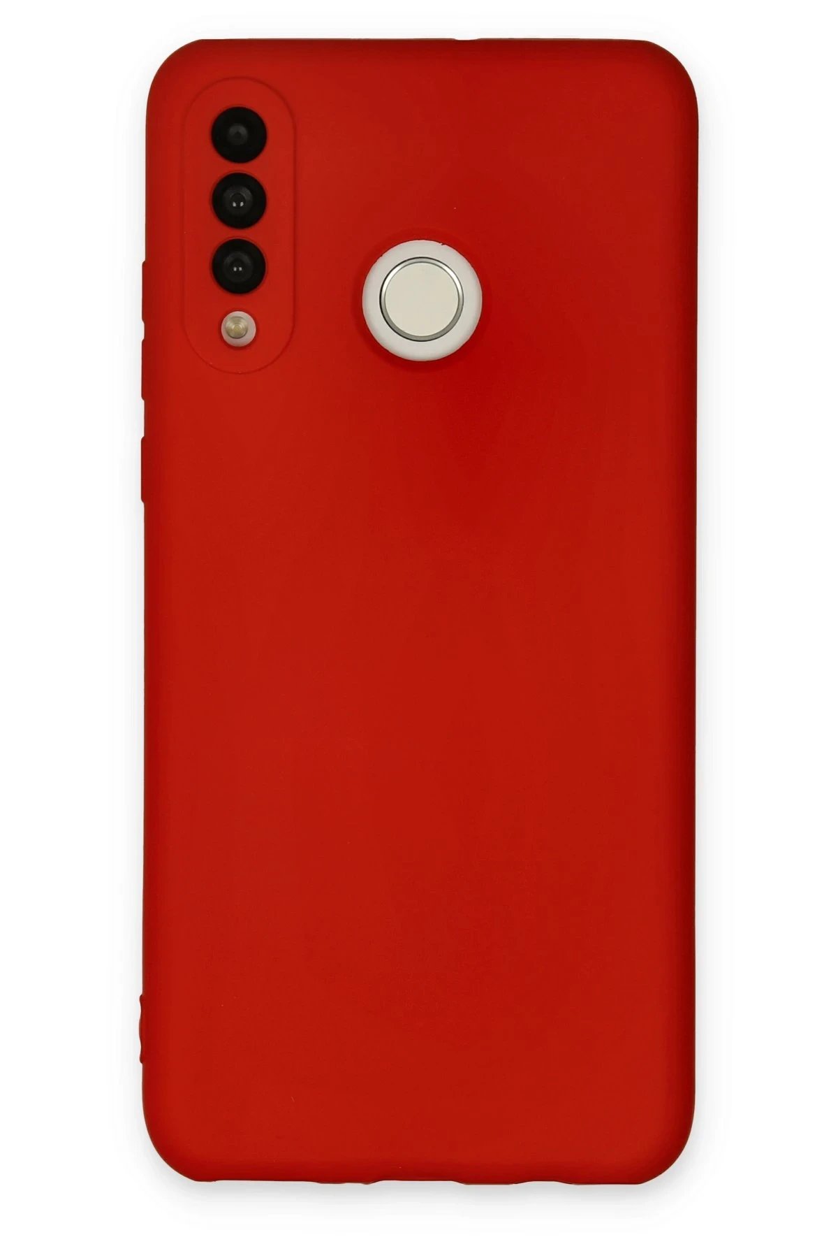 Newface Huawei P30 Lite Kılıf Nano içi Kadife Silikon - Kırmızı