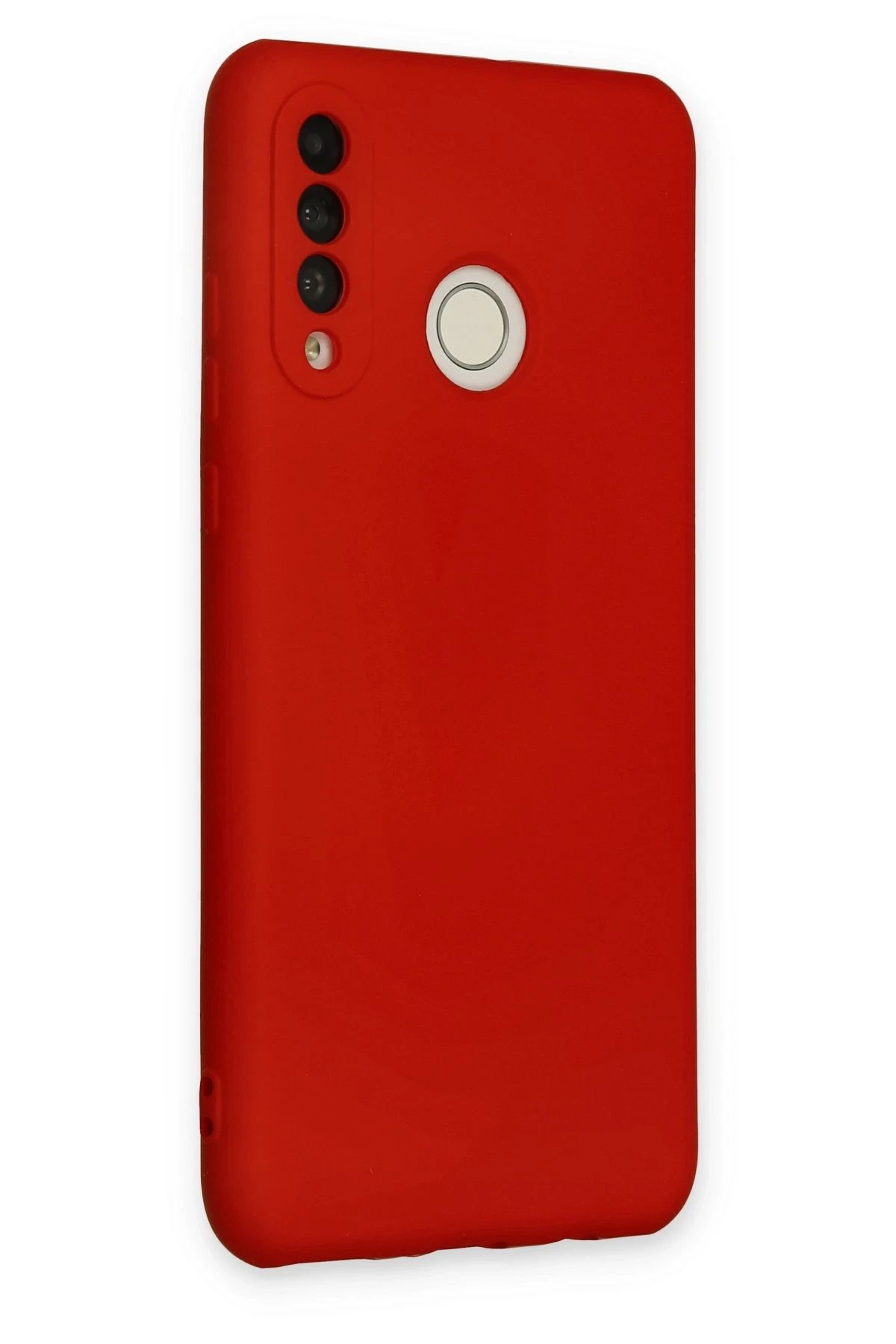 Newface Huawei P30 Lite Kılıf Nano içi Kadife Silikon - Kırmızı