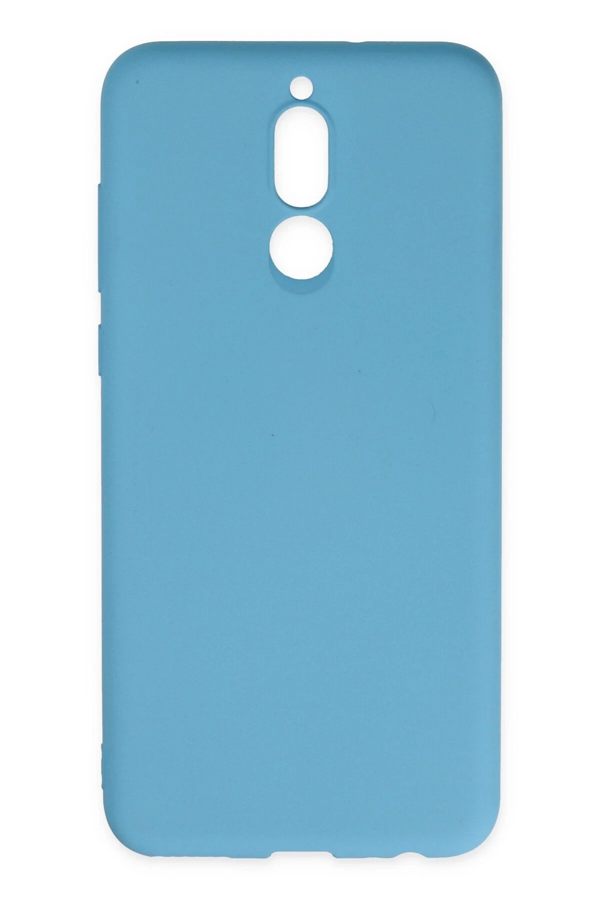 Newface Huawei Mate 10 Lite Kılıf Nano içi Kadife Silikon - Mavi