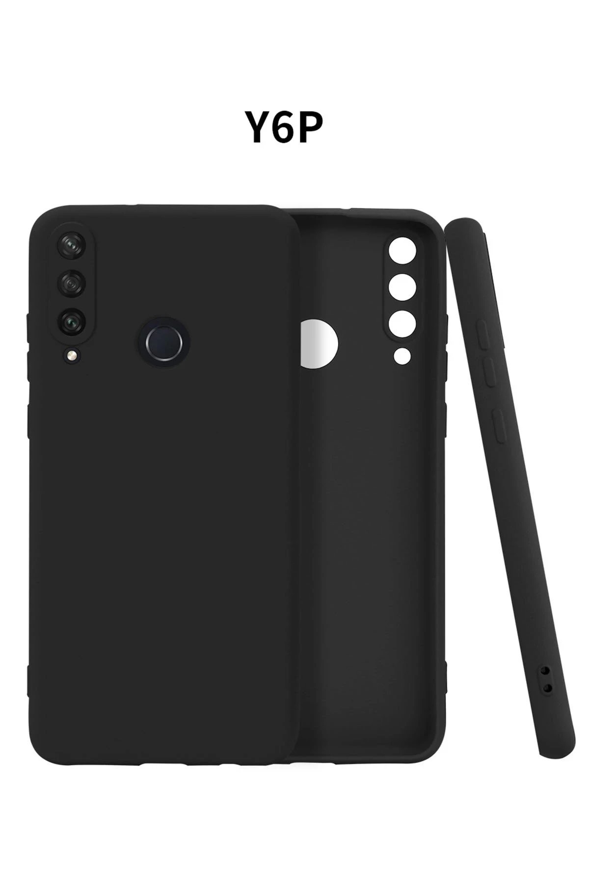 Newface Huawei Y6P Kılıf First Silikon - Siyah