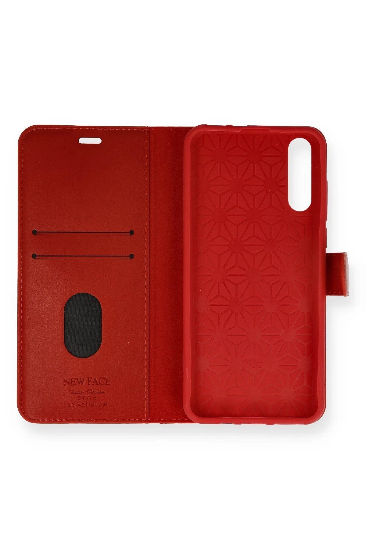 Newface Huawei P Smart S Kılıf Trend S Plus Kapaklı Kılıf - Kırmızı