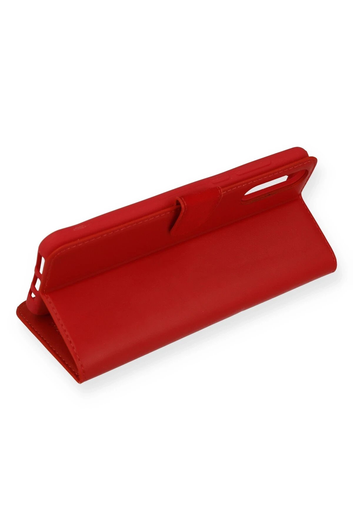 Newface Huawei P Smart S Kılıf Trend S Plus Kapaklı Kılıf - Kırmızı