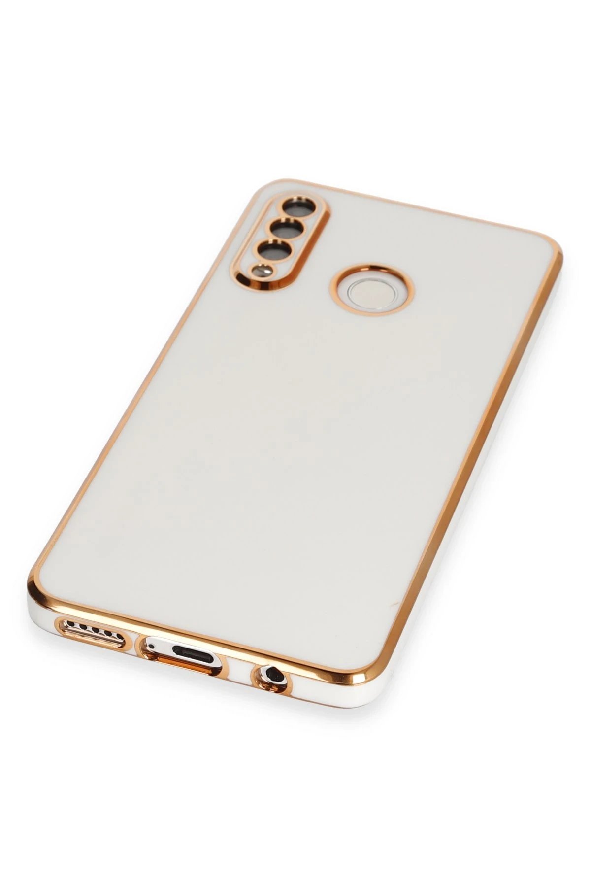 Newface Huawei P30 Lite Kılıf Volet Silikon - Beyaz