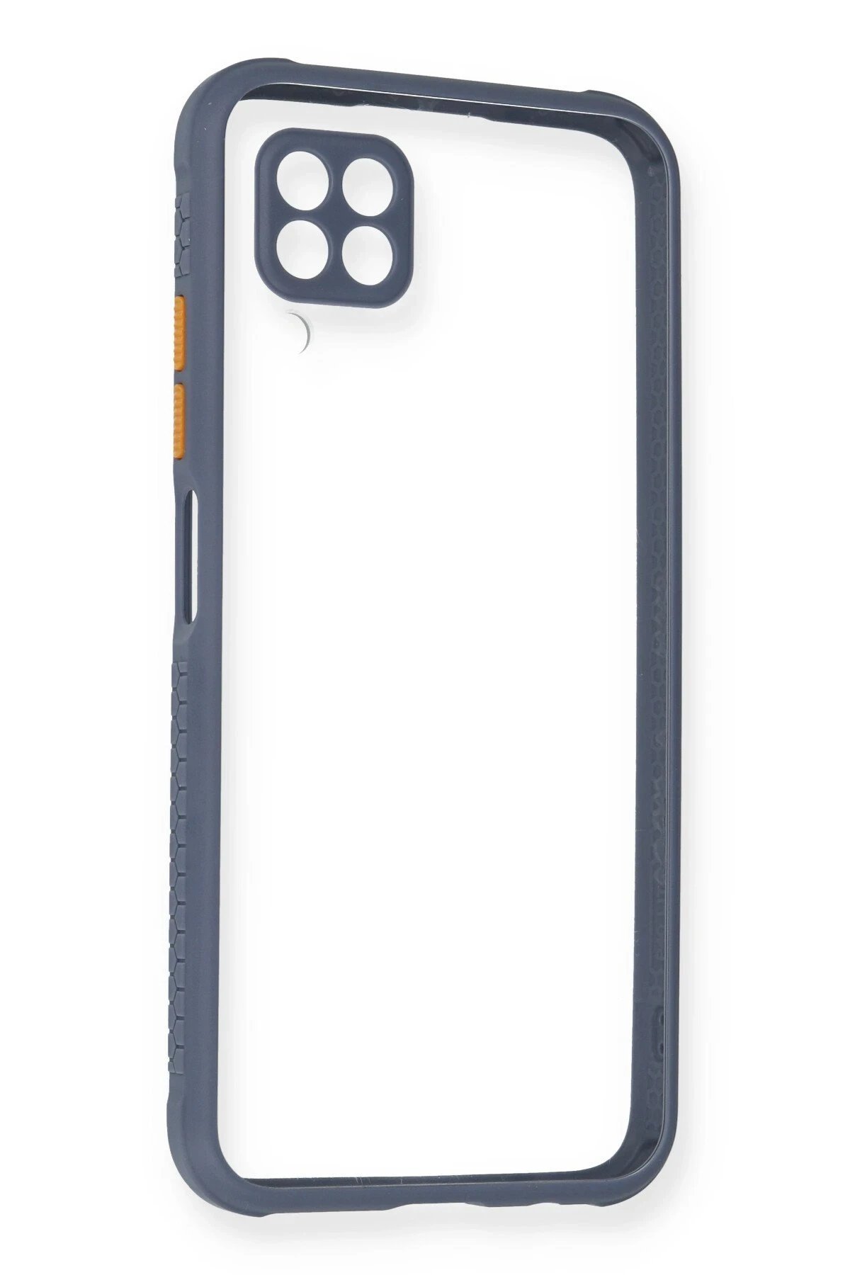 Newface Huawei P40 Lite Kılıf Miami Şeffaf Silikon - Gri