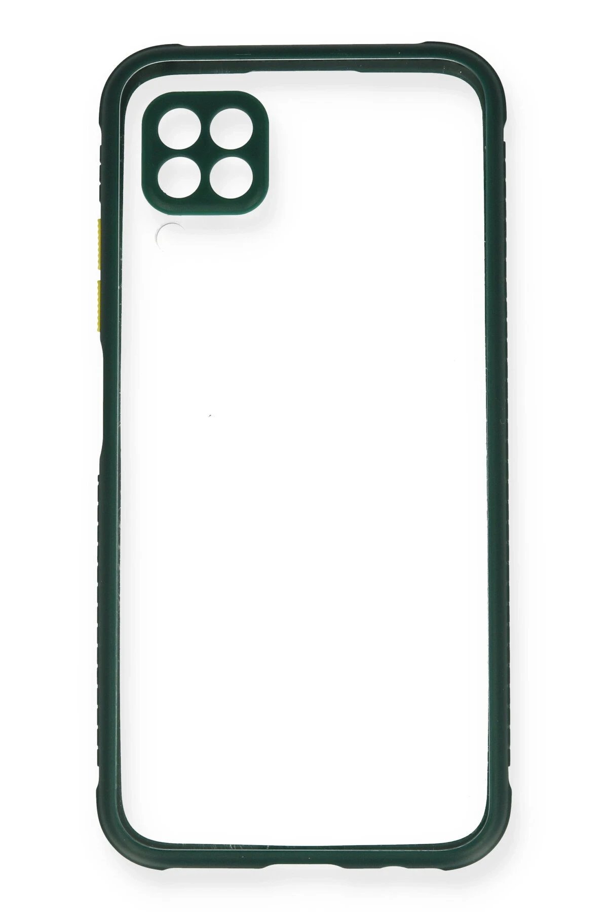 Newface Huawei P40 Lite Kılıf Miami Şeffaf Silikon - Koyu Yeşil