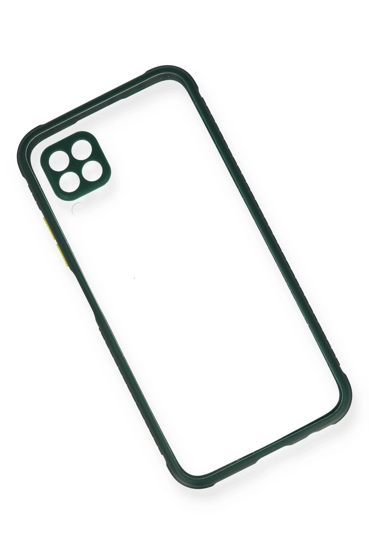 Newface Huawei P40 Lite Kılıf Miami Şeffaf Silikon - Koyu Yeşil