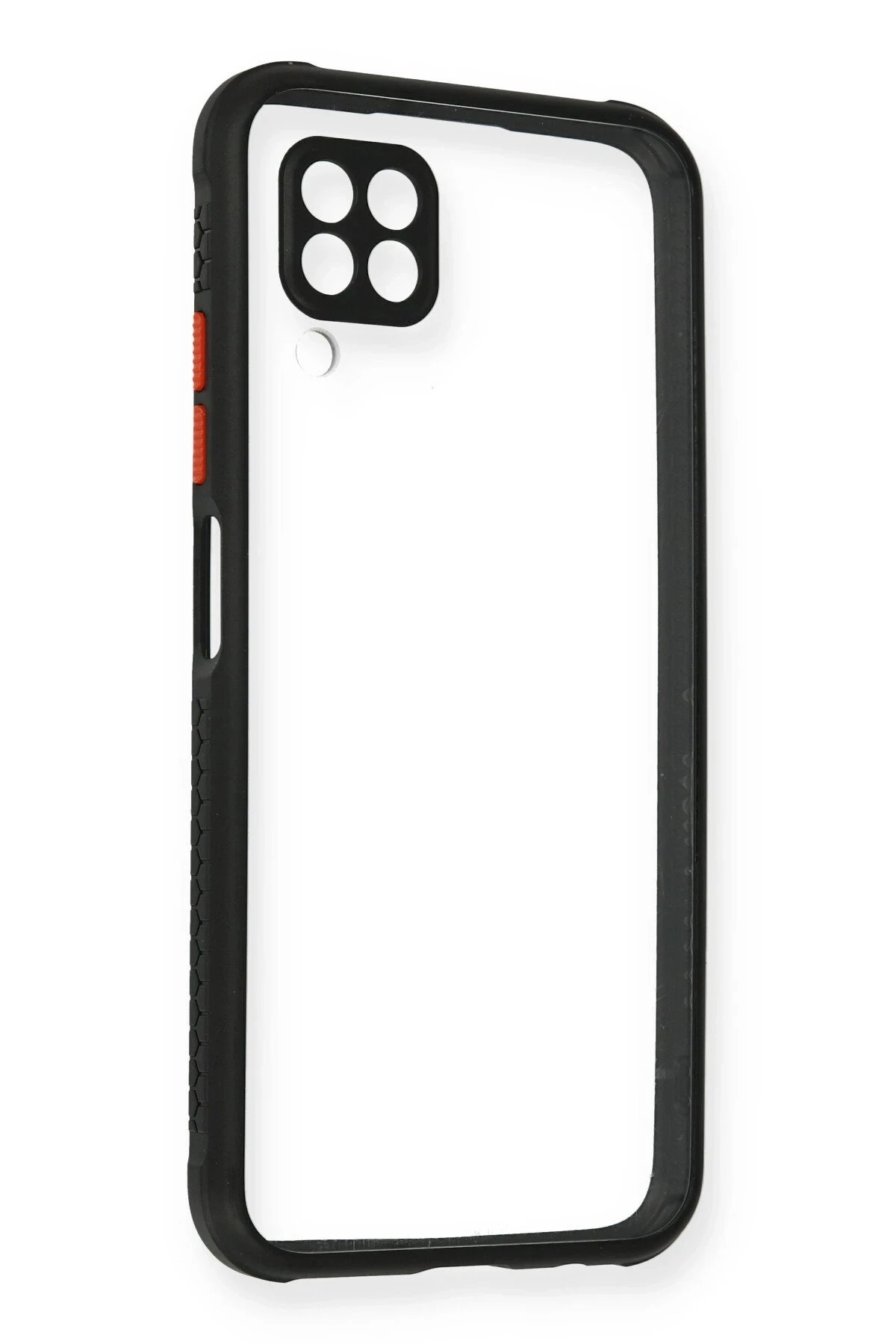 Newface Huawei P40 Lite Kılıf Miami Şeffaf Silikon - Siyah