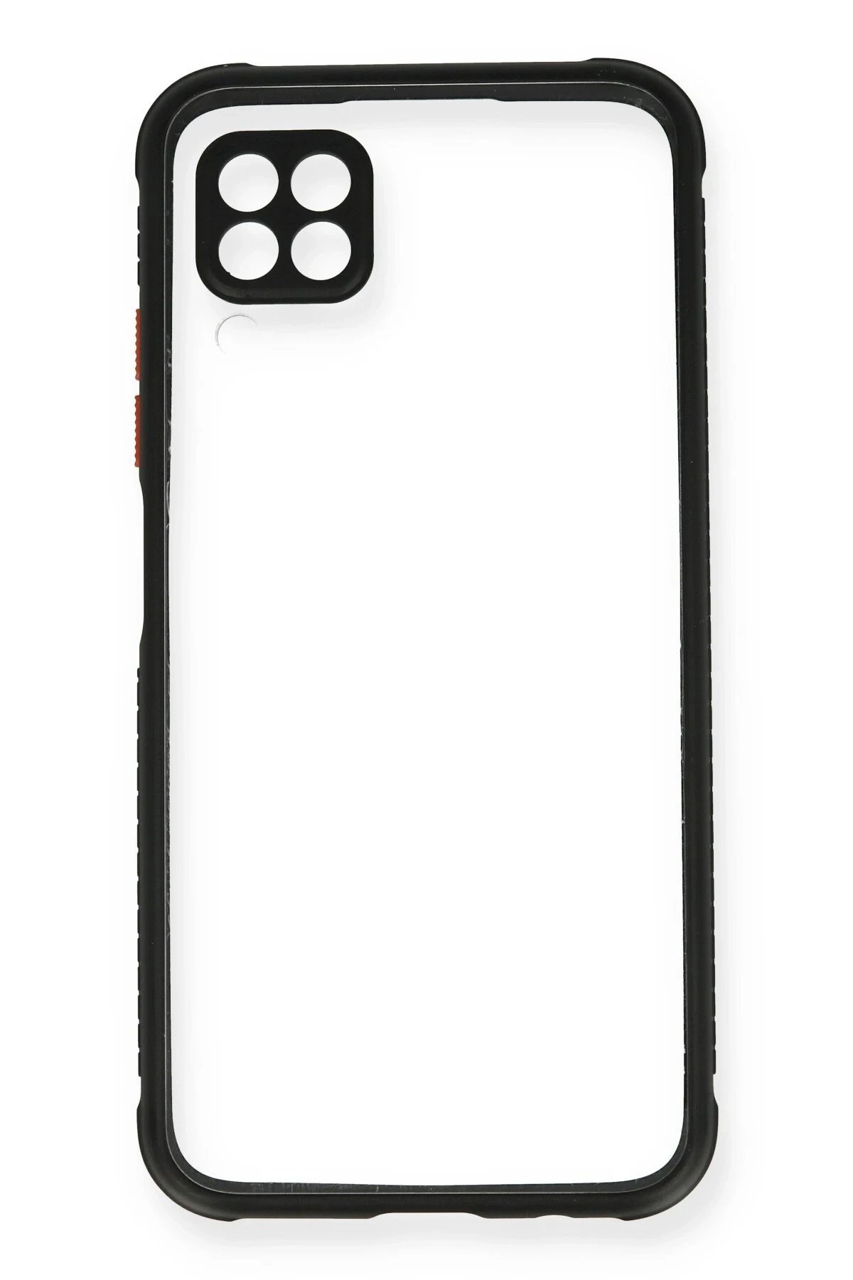 Newface Huawei P40 Lite Kılıf Miami Şeffaf Silikon - Siyah