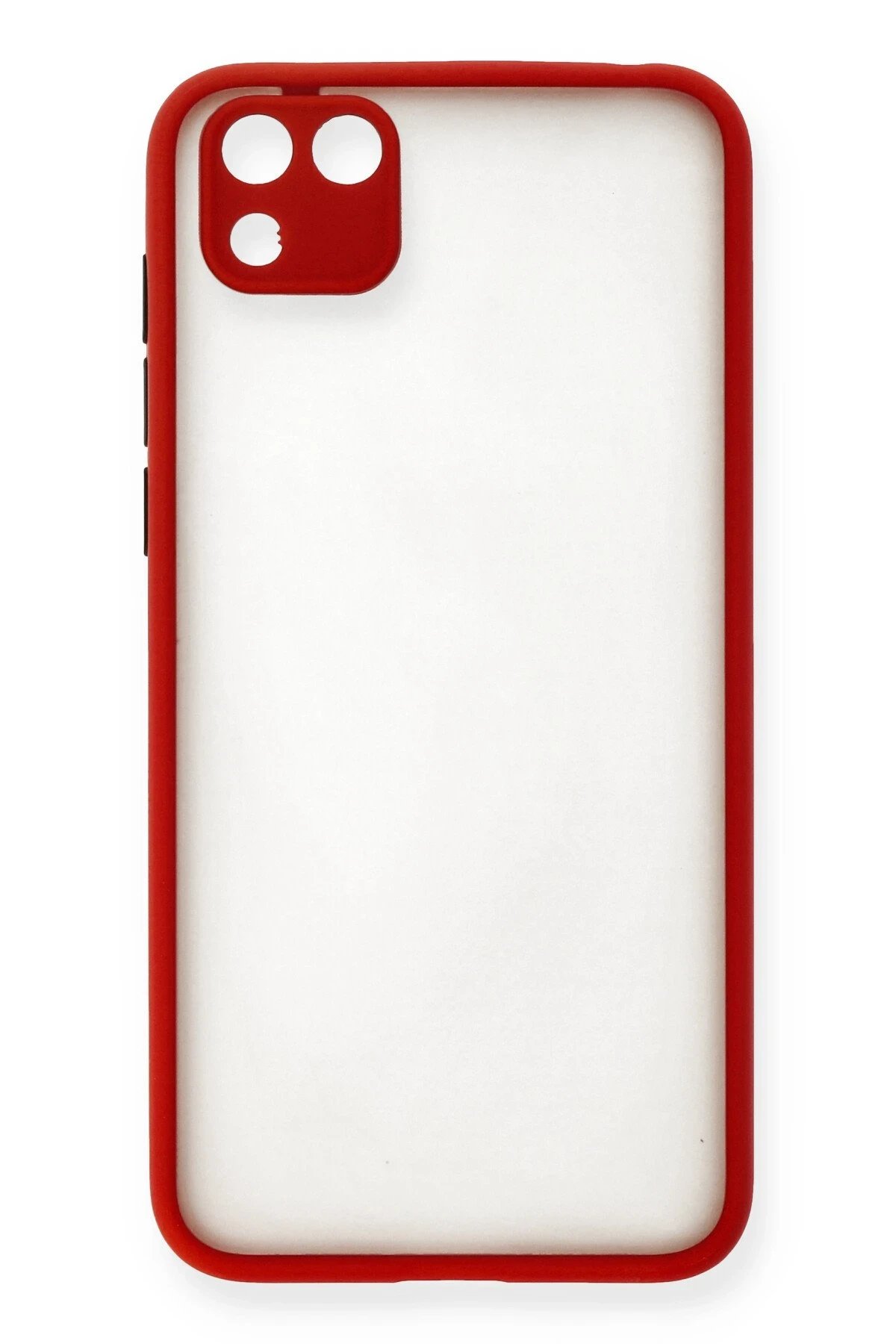 Newface Huawei Y5P Kılıf Montreal Silikon Kapak - Kırmızı