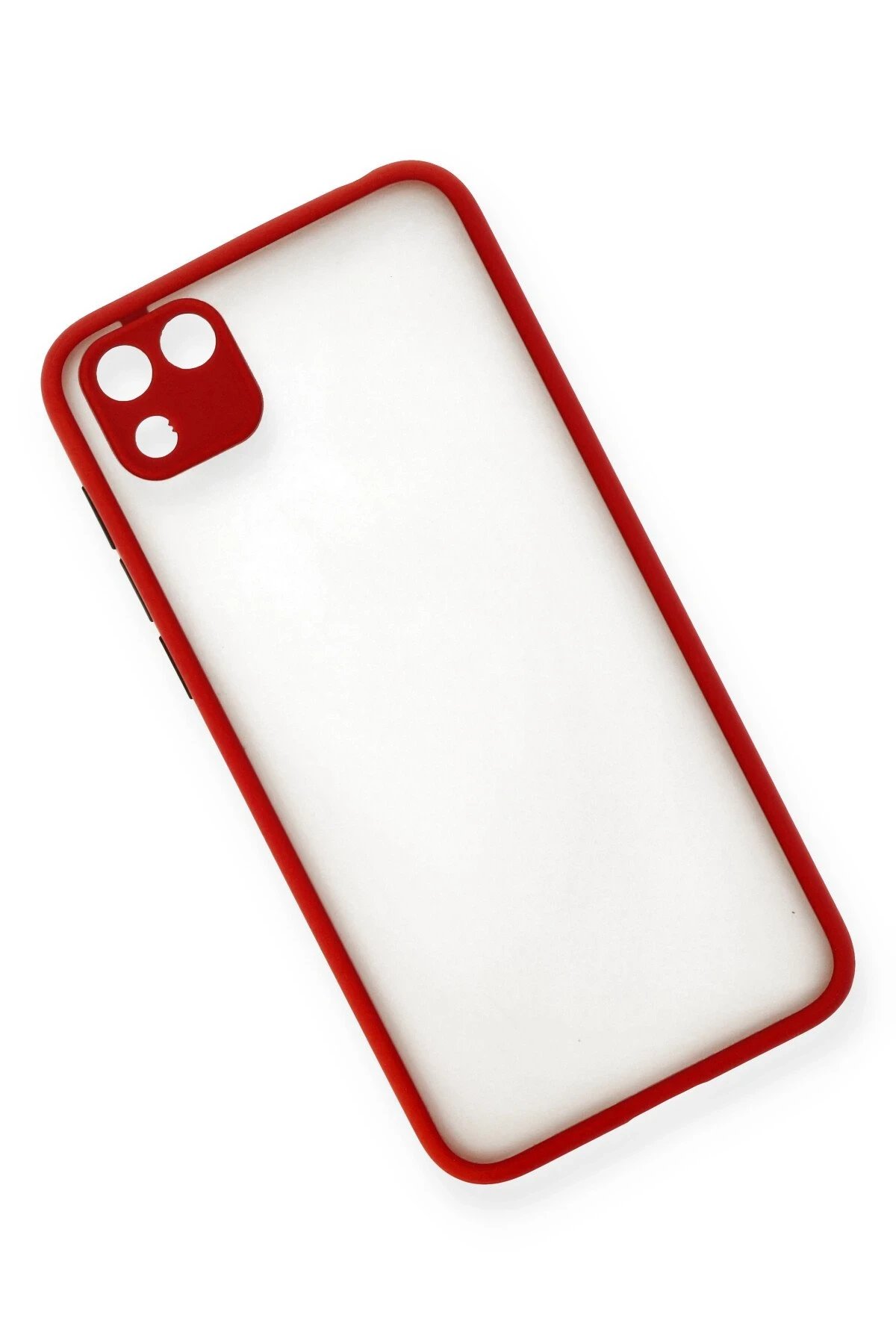 Newface Huawei Y5P Kılıf Montreal Silikon Kapak - Kırmızı