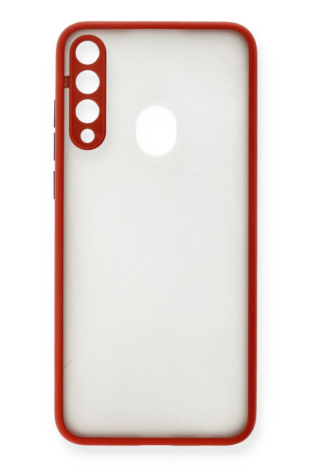 Newface Huawei Y6P Kılıf Montreal Silikon Kapak - Kırmızı