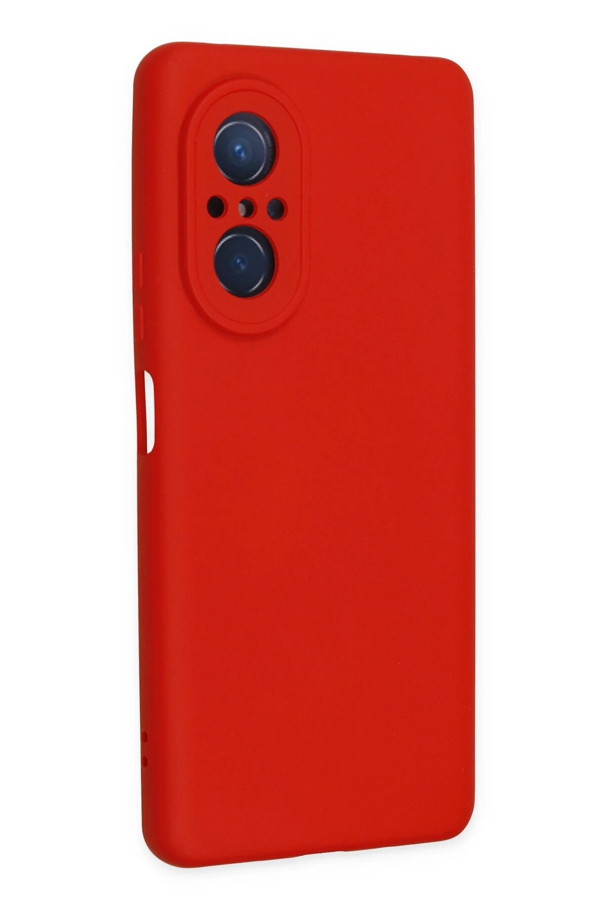 Newface Huawei Nova 9 SE Kılıf Nano içi Kadife Silikon - Kırmızı