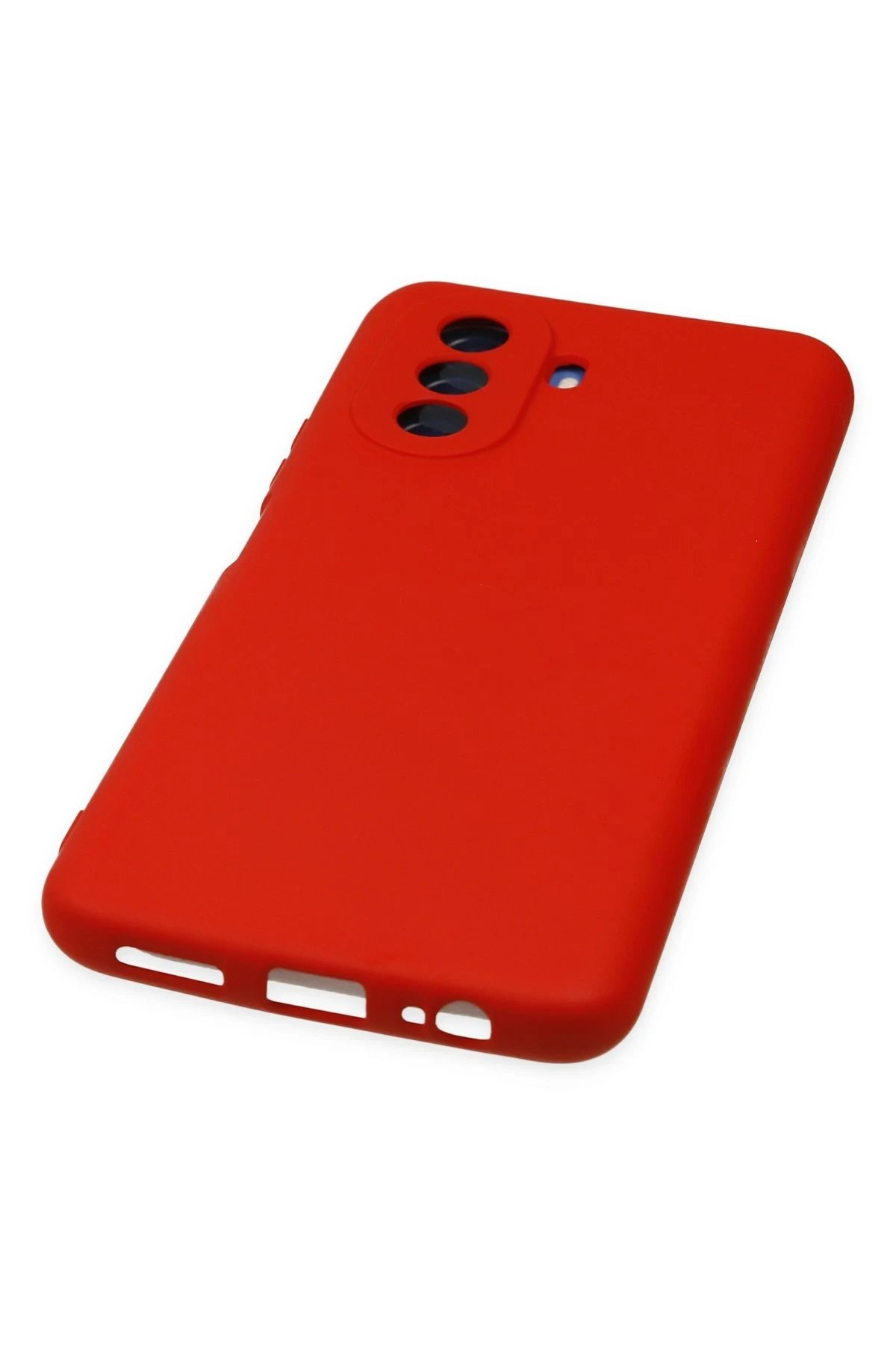 Newface Huawei Nova Y70 Kılıf Nano içi Kadife Silikon - Kırmızı