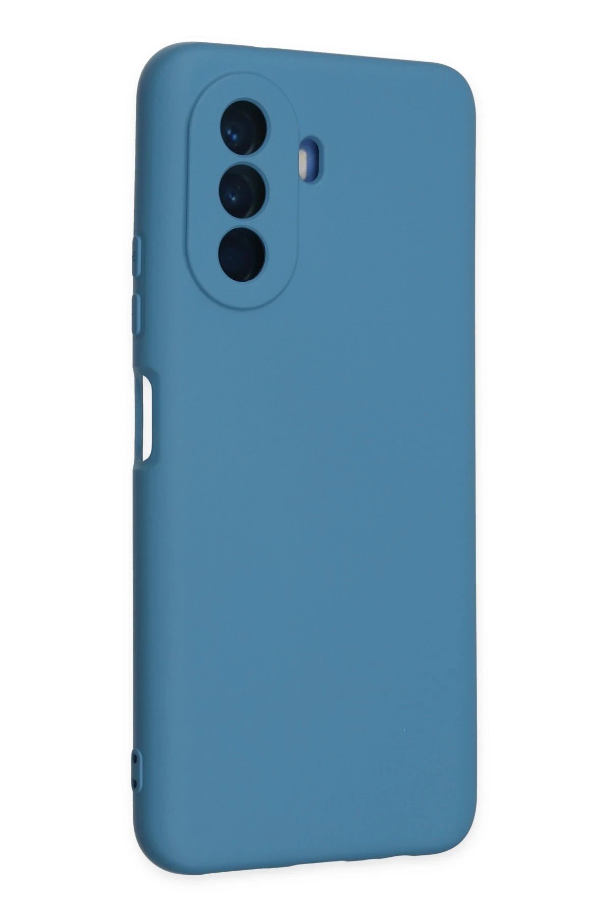 Newface Huawei Nova Y70 Kılıf Nano içi Kadife Silikon - Mavi