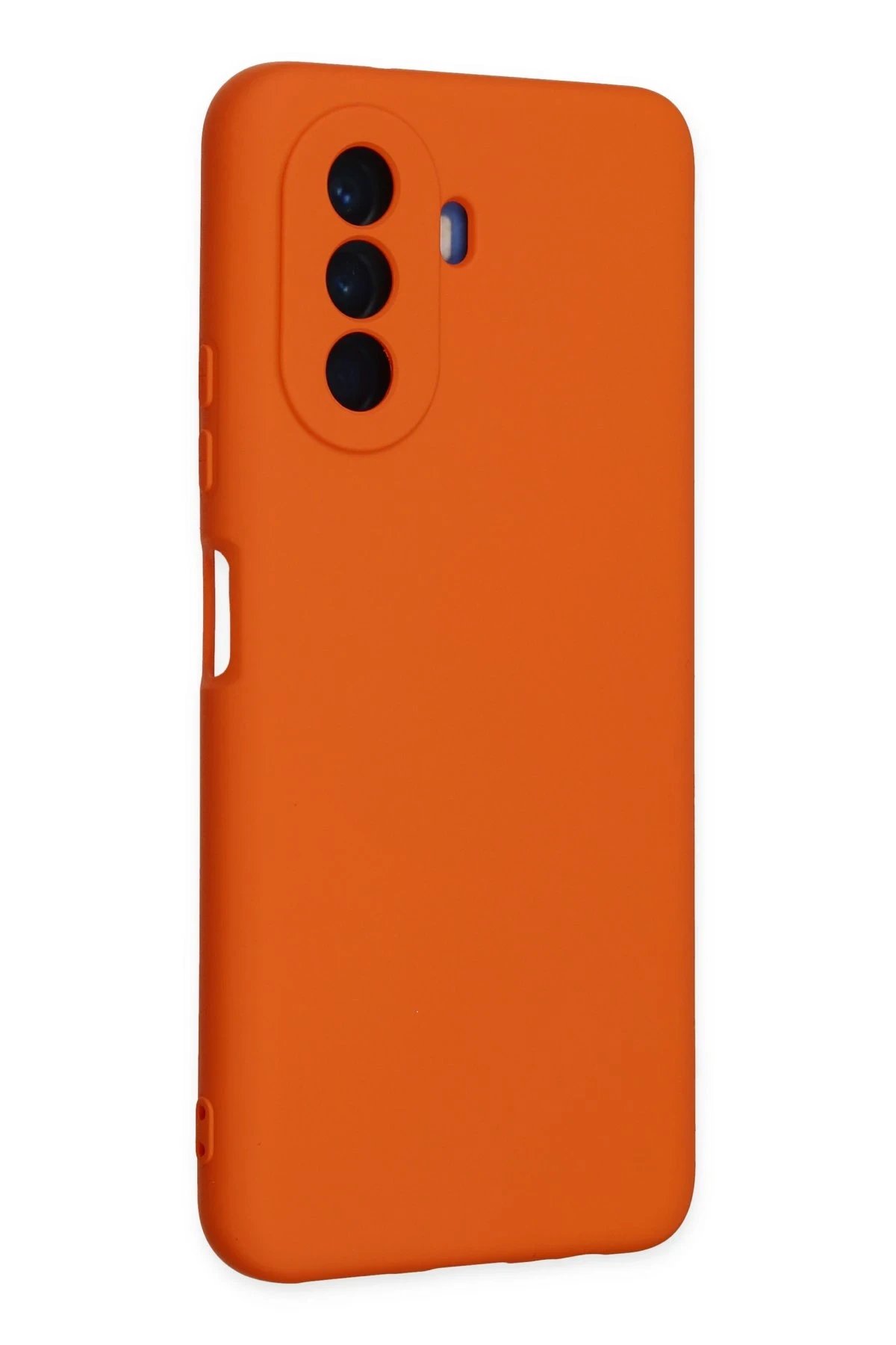 Newface Huawei Nova Y70 Kılıf Nano içi Kadife Silikon - Turuncu