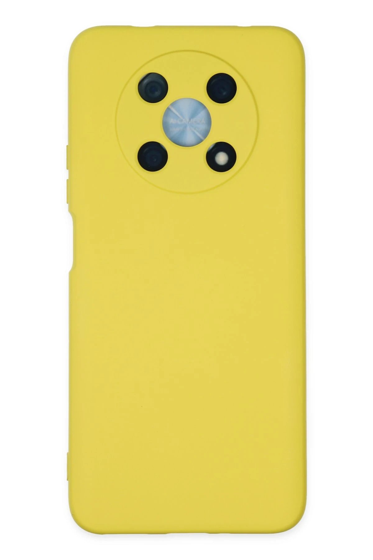 Newface Huawei Nova Y90 Kılıf Nano içi Kadife Silikon - Sarı