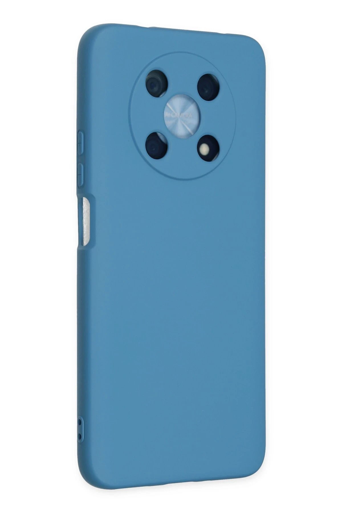 Newface Huawei Nova Y90 Kılıf Nano içi Kadife Silikon - Mavi