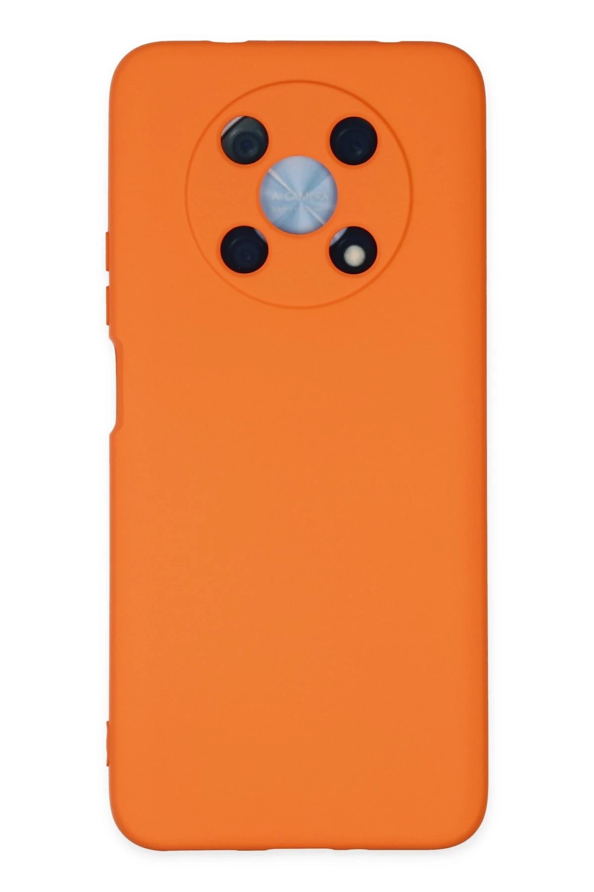 Newface Huawei Nova Y90 Kılıf Nano içi Kadife Silikon - Turuncu