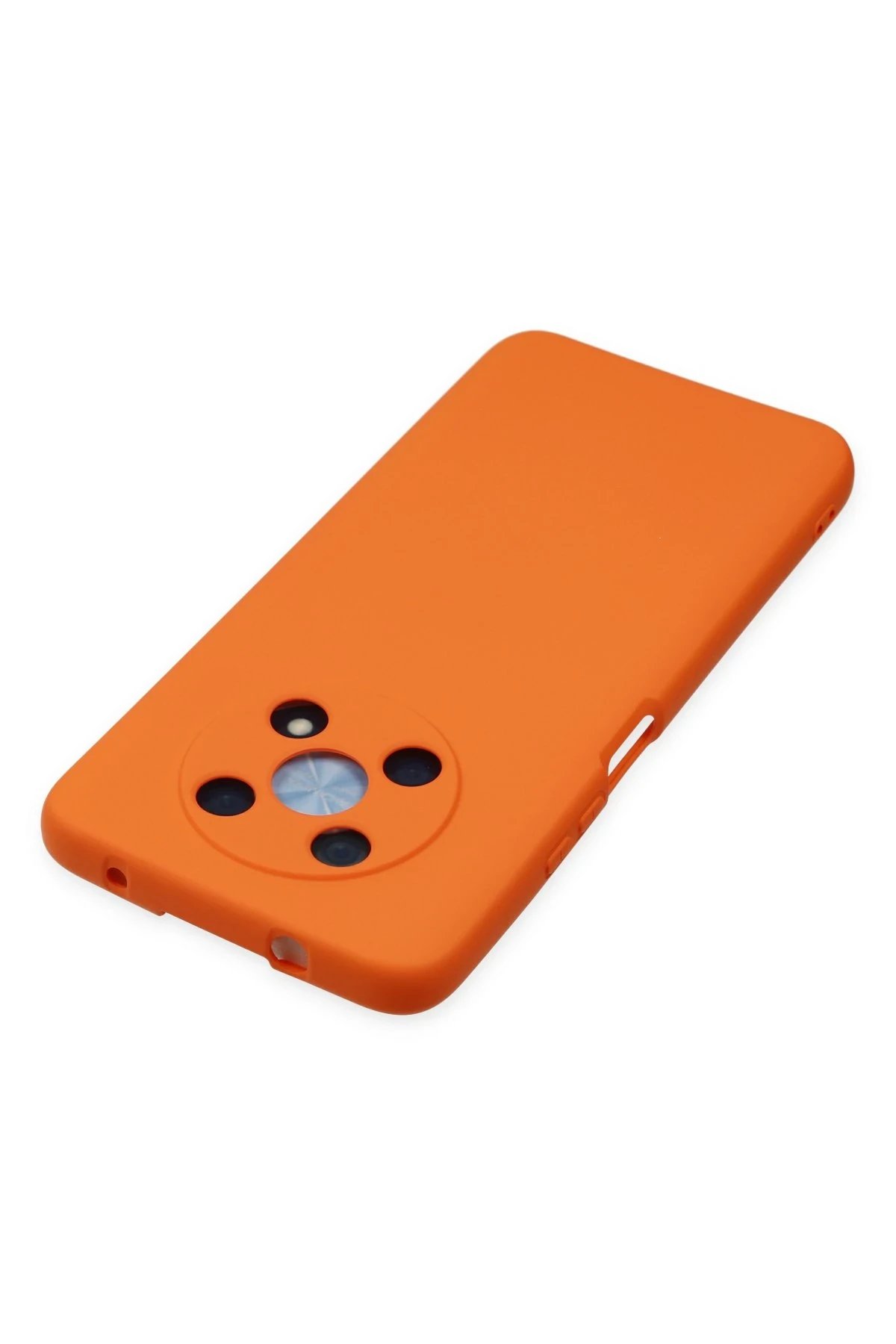 Newface Huawei Nova Y90 Kılıf Nano içi Kadife Silikon - Turuncu