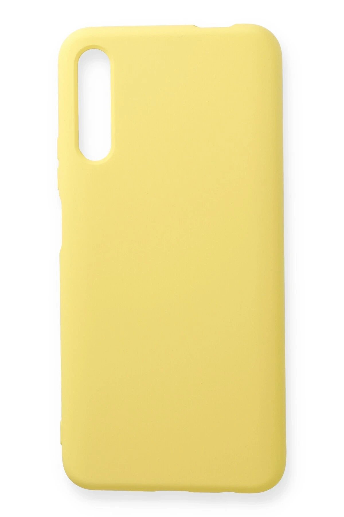 Newface Huawei P Smart Pro / Y9S Kılıf Nano içi Kadife Silikon - Sarı