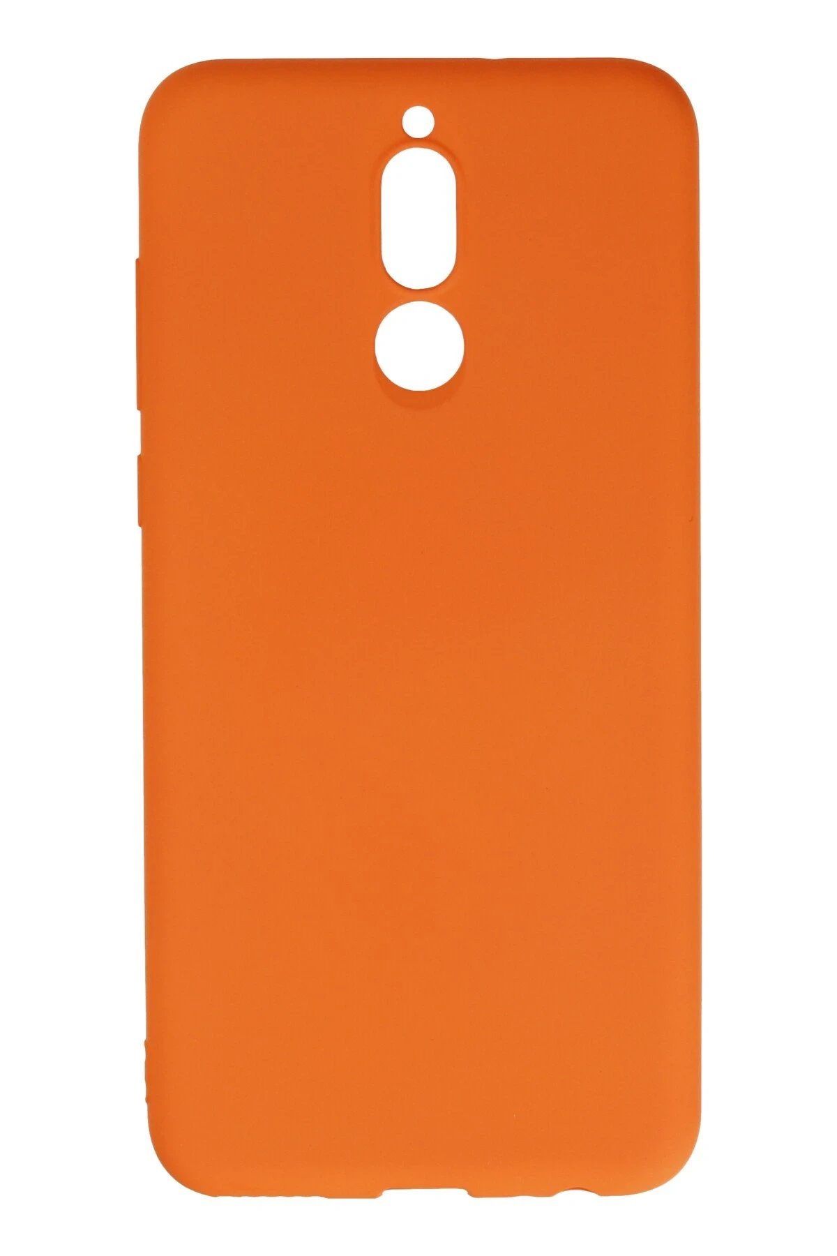 Newface Huawei Mate 10 Lite Kılıf Nano içi Kadife Silikon - Turuncu