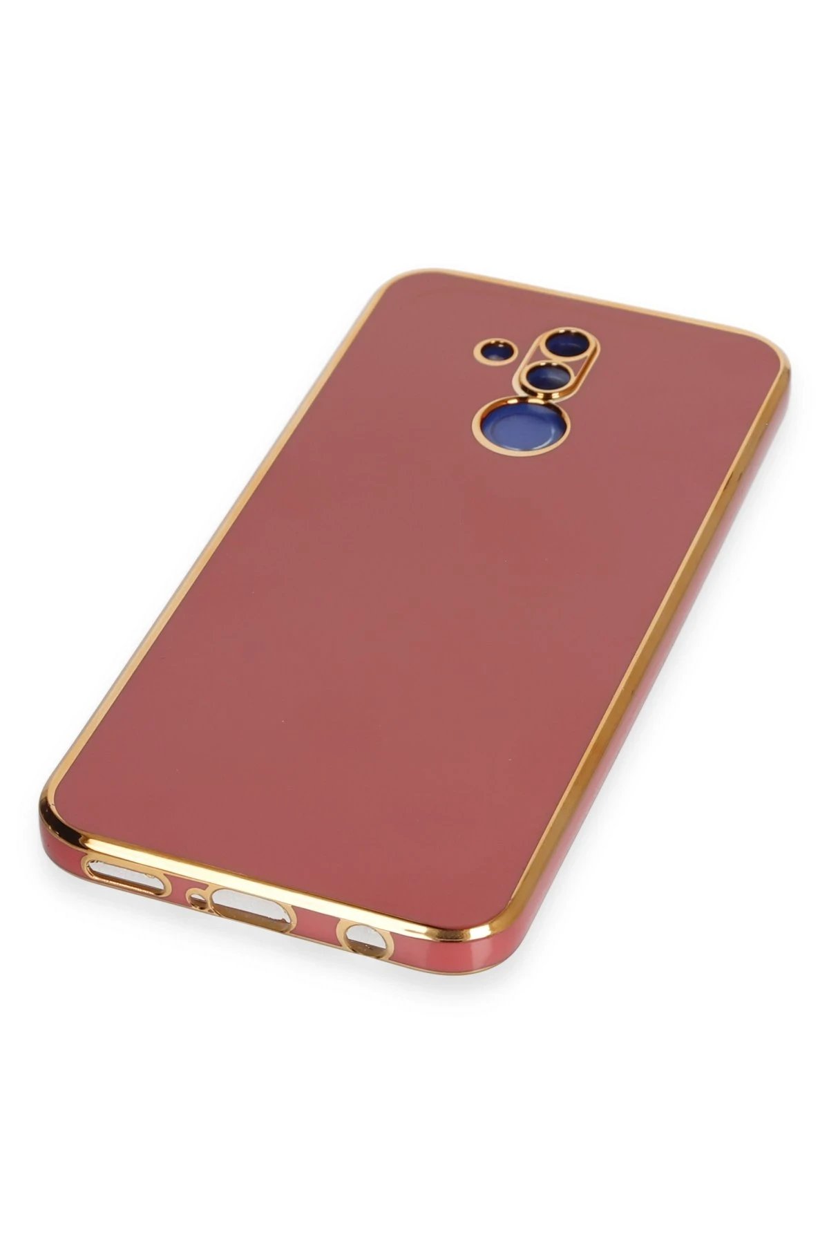 Newface Huawei Mate 20 Lite Kılıf Volet Silikon - Kırmızı