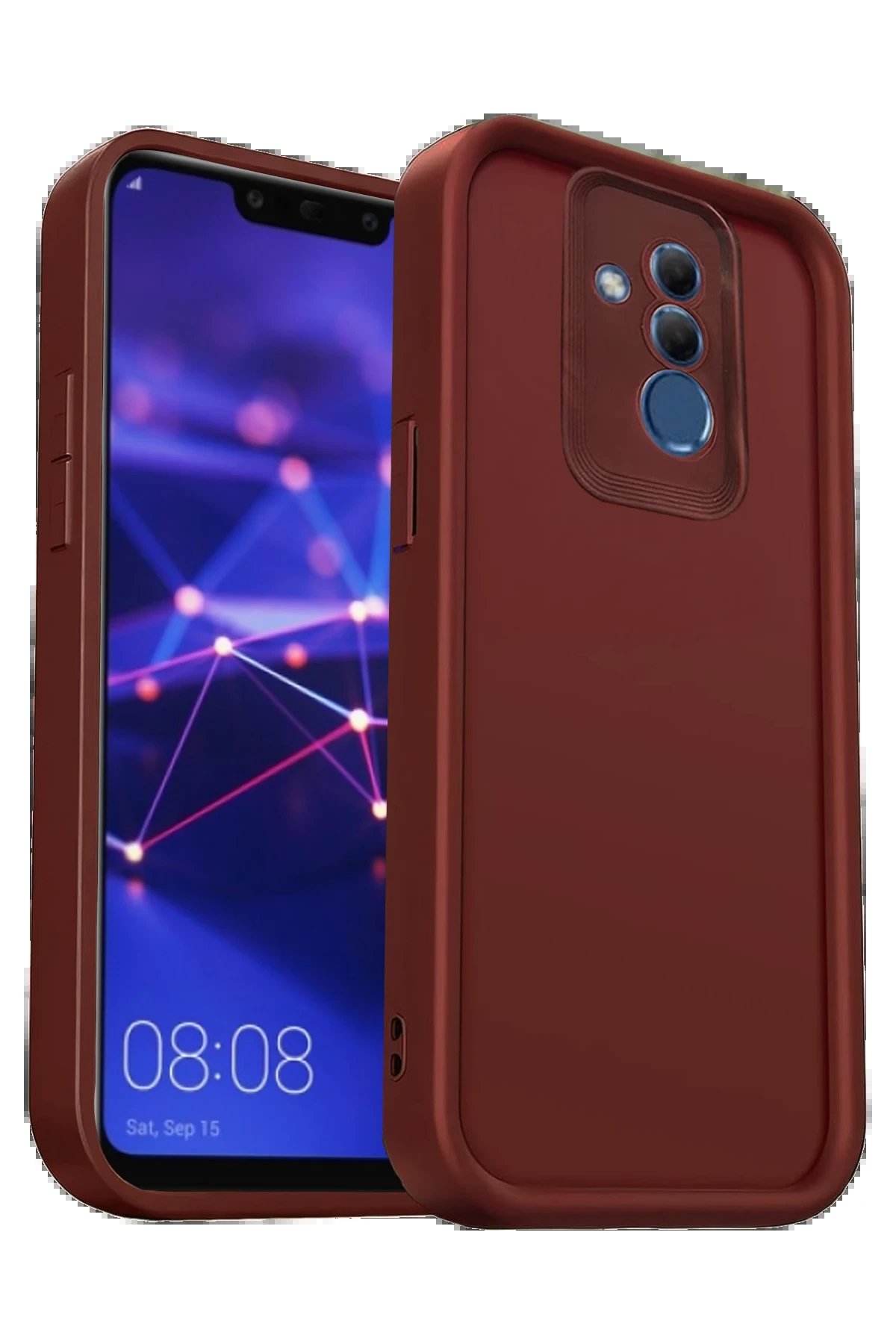 Newface Huawei Mate 20 Lite Kılıf Viera Silikon - Bordo
