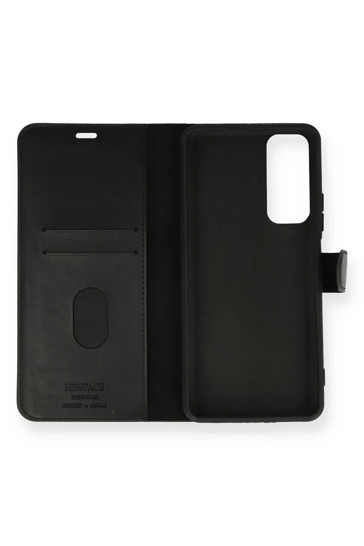 Newface Huawei P Smart 2021 Kılıf Trend S Plus Kapaklı Kılıf - Siyah