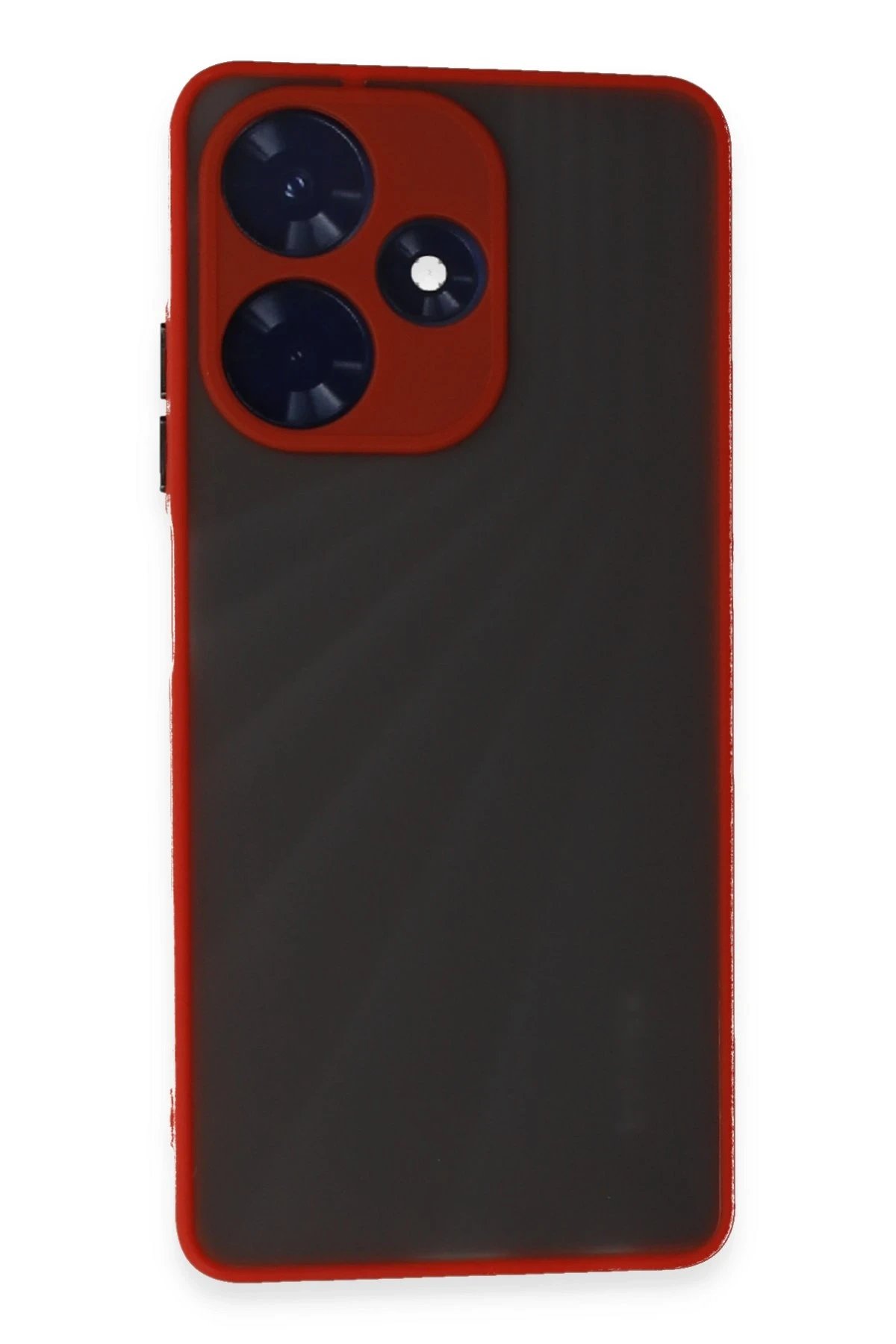 Newface İnfinix Hot 30 4G Kılıf Montreal Silikon Kapak - Kırmızı