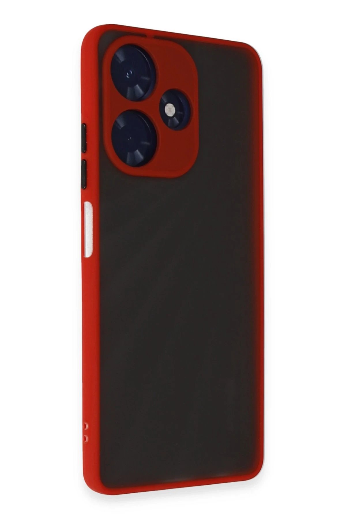 Newface İnfinix Hot 30 4G Kılıf Montreal Silikon Kapak - Kırmızı