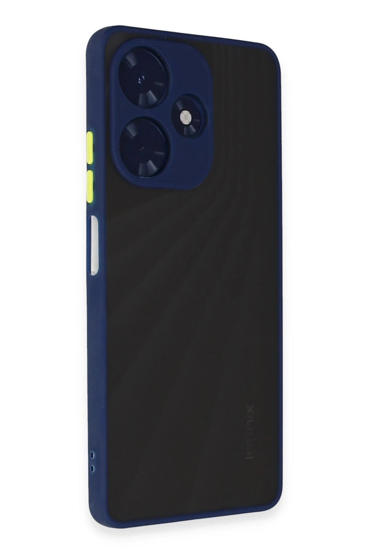 Newface İnfinix Hot 30 4G Kılıf Montreal Silikon Kapak - Lacivert