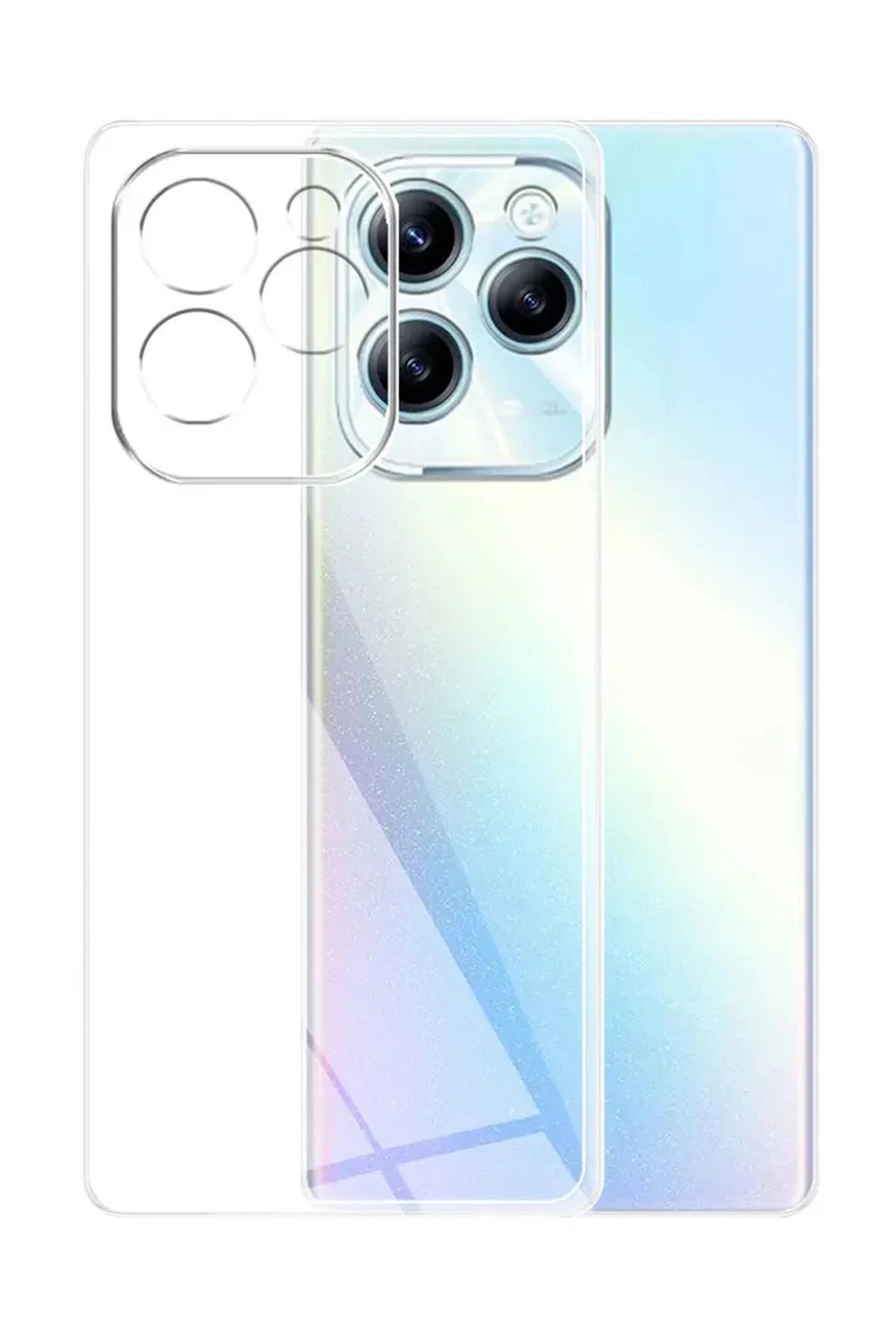 Newface İnfinix Hot 40i Kılıf Lüx Şeffaf Silikon