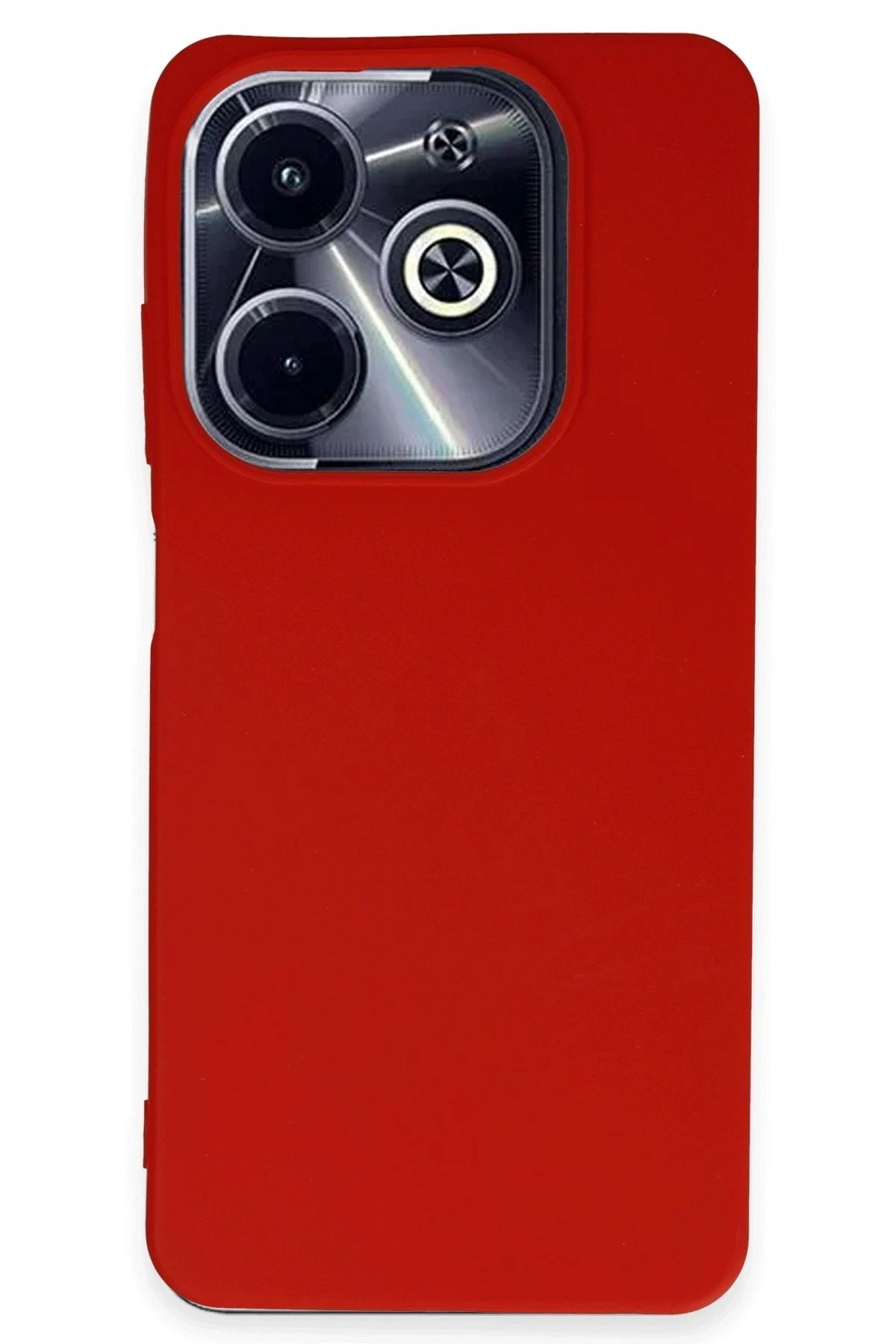 Newface İnfinix Hot 40i Kılıf First Silikon - Kırmızı