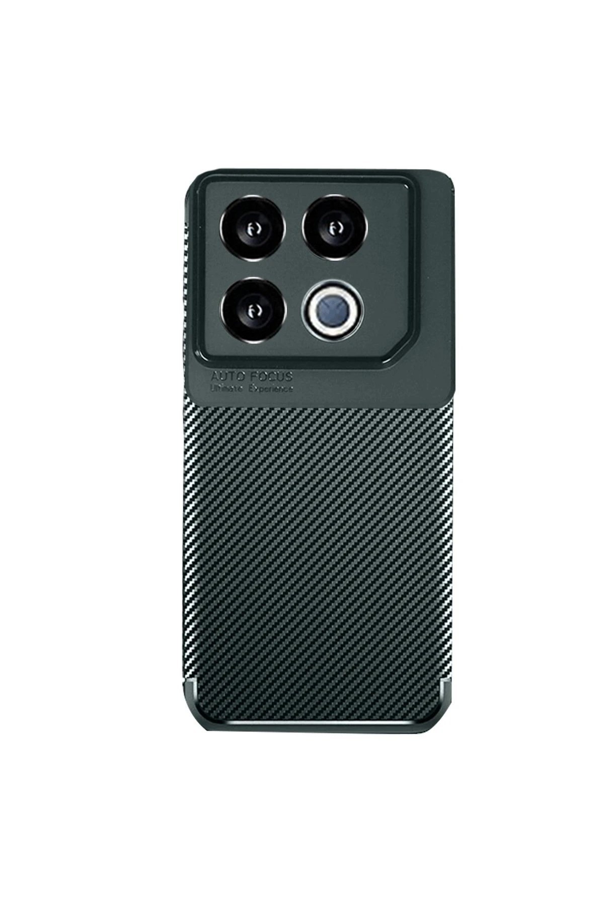 Newface İnfinix GT 20 Pro Kılıf Auto Focus Karbon Kapak - Koyu Yeşil