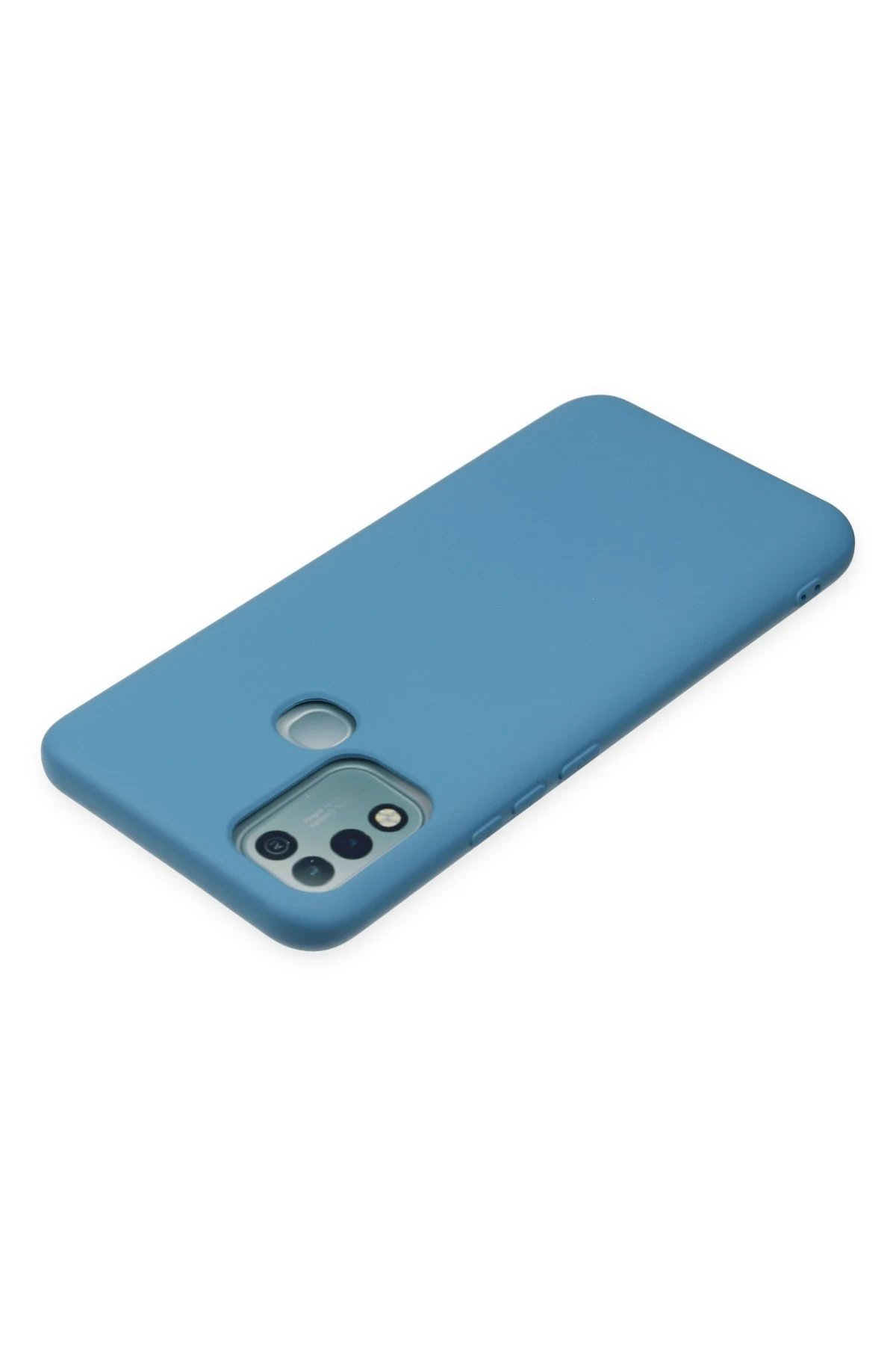 Newface İnfinix Hot 10 Play Kılıf Nano içi Kadife Silikon - Mavi