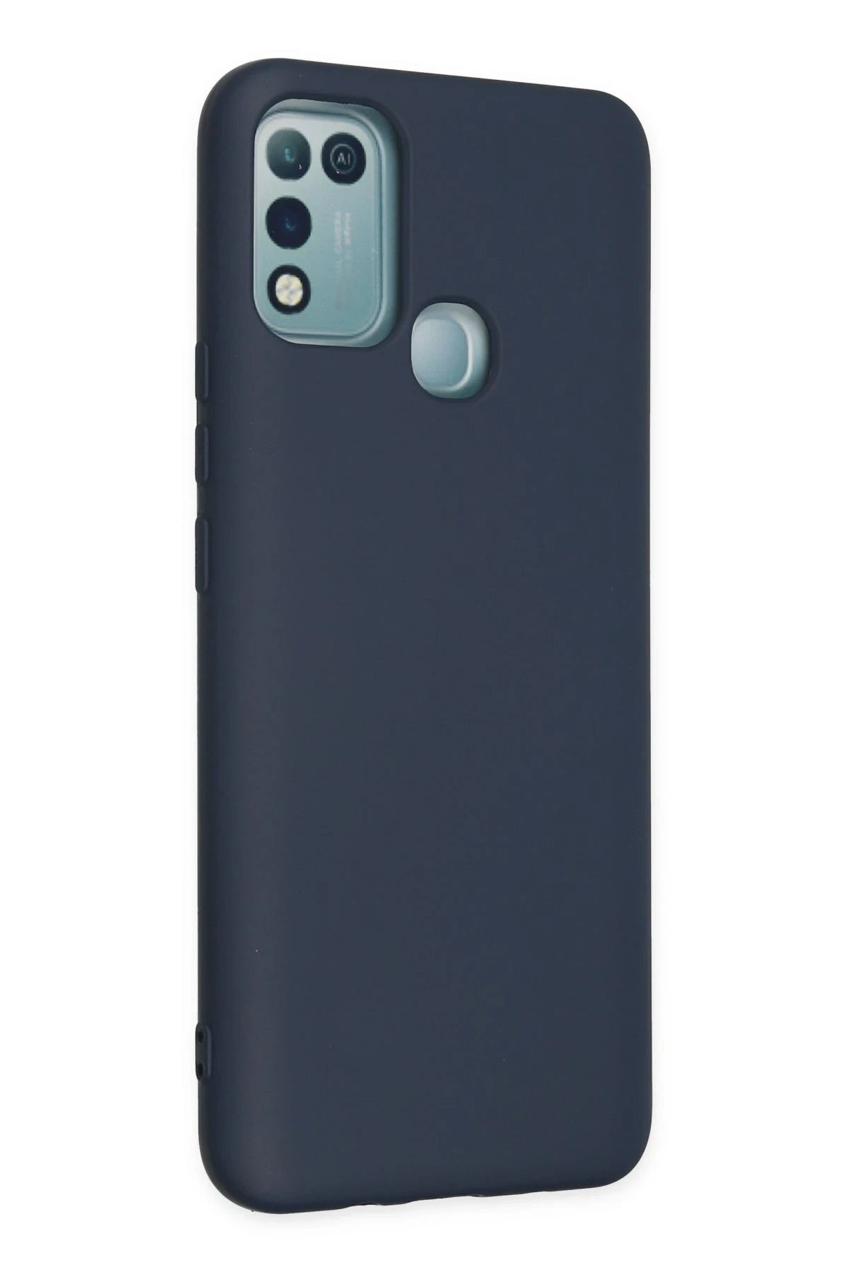 Newface İnfinix Hot 10 Play Kılıf Nano içi Kadife Silikon - Lacivert