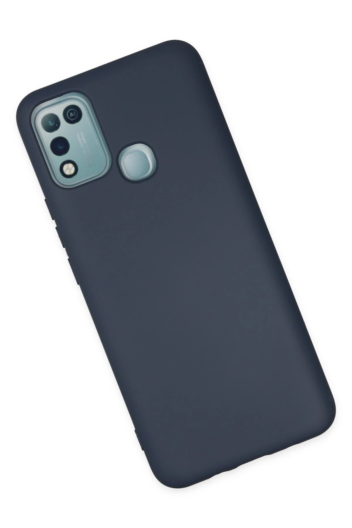 Newface İnfinix Hot 10 Play Kılıf Nano içi Kadife Silikon - Lacivert