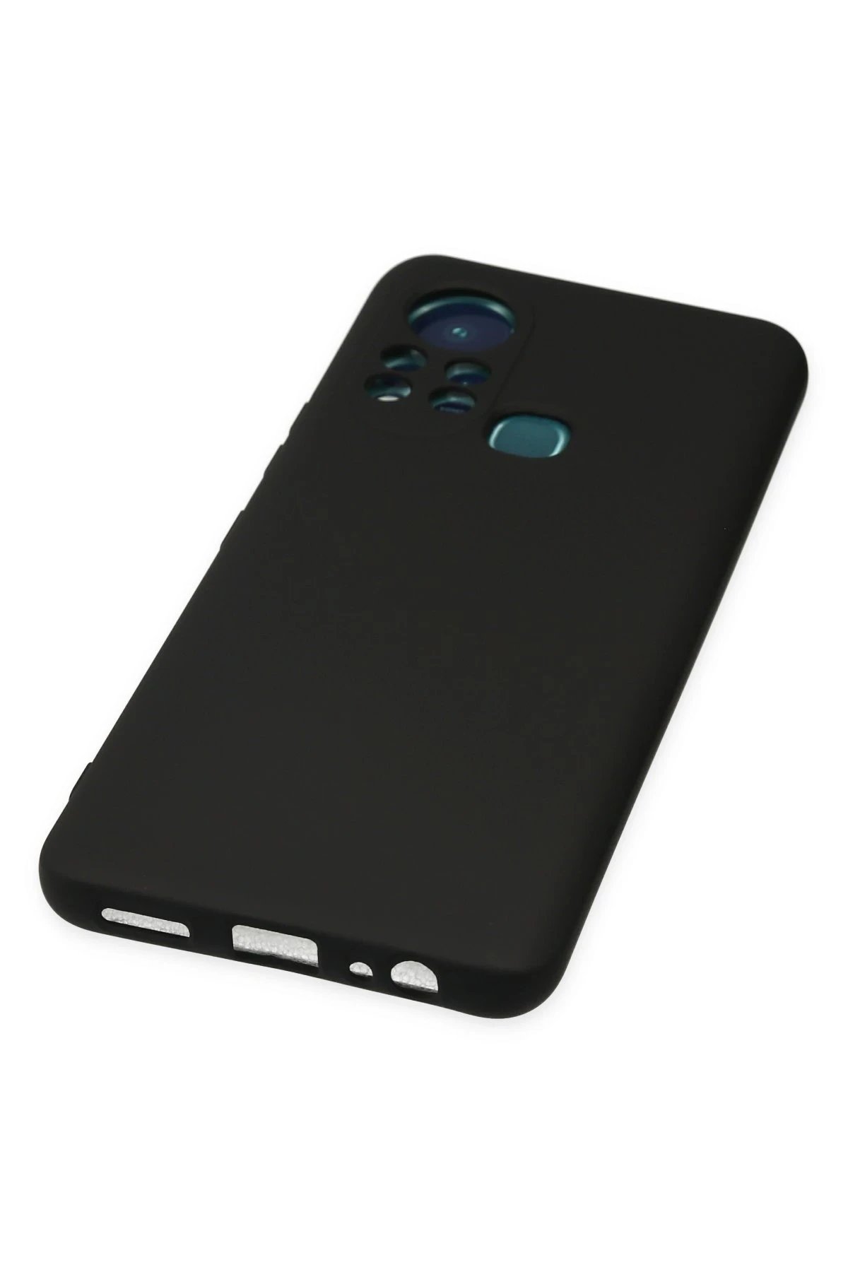 Newface İnfinix Hot 11s Kılıf Nano içi Kadife Silikon - Siyah